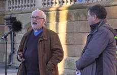 People gather in Belfast to condemn Russian action in Ukraine