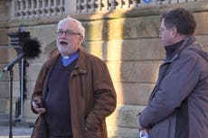 People gather in Belfast to condemn Russian action in Ukraine