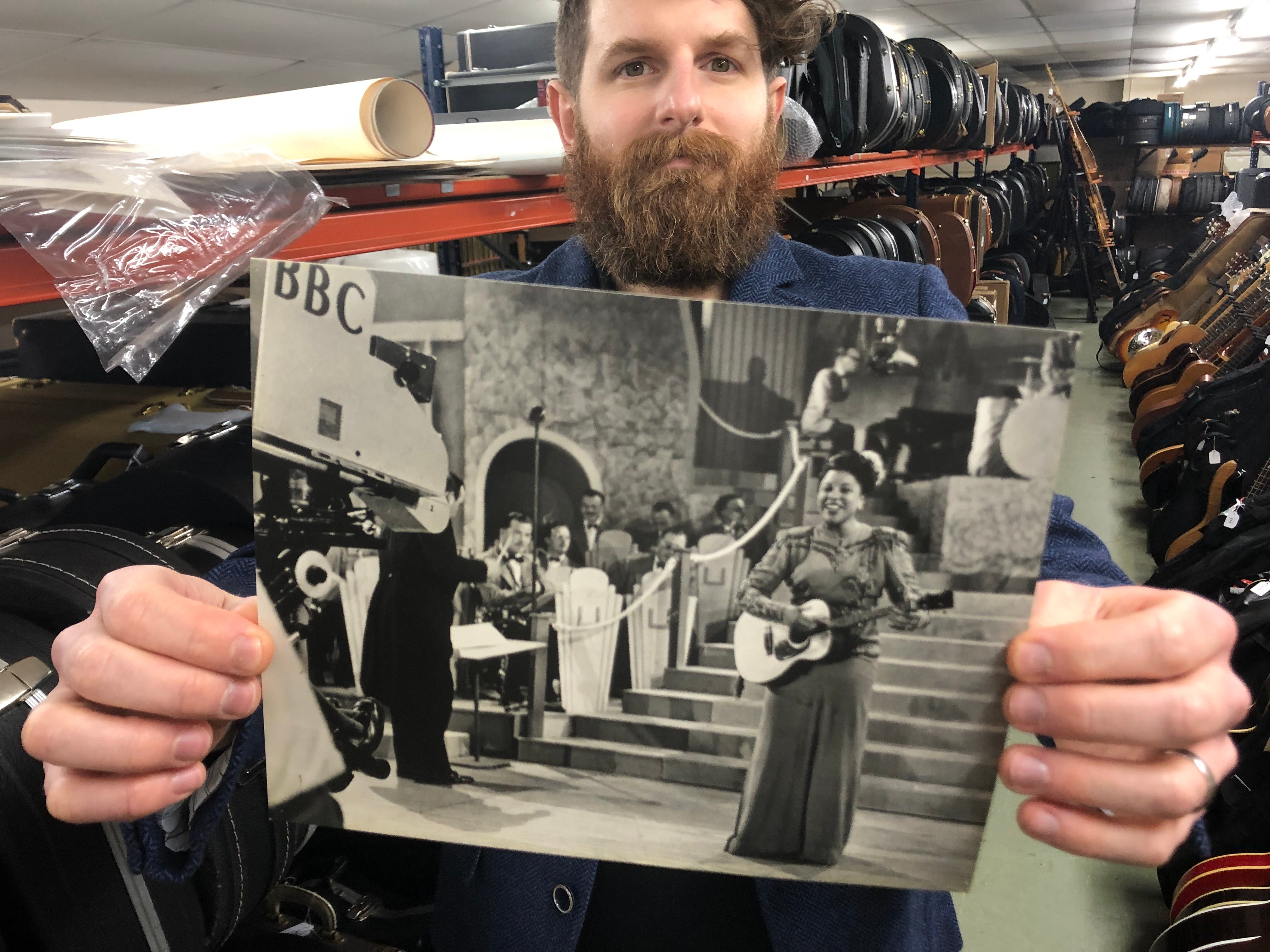 A guitar owned by Adelaide Hall, the first black artist ever to have a long-term contract with the BBC and the first to appear in the Royal Variety Performance, is to go under the hammer (Gardiner Houlgate/PA)