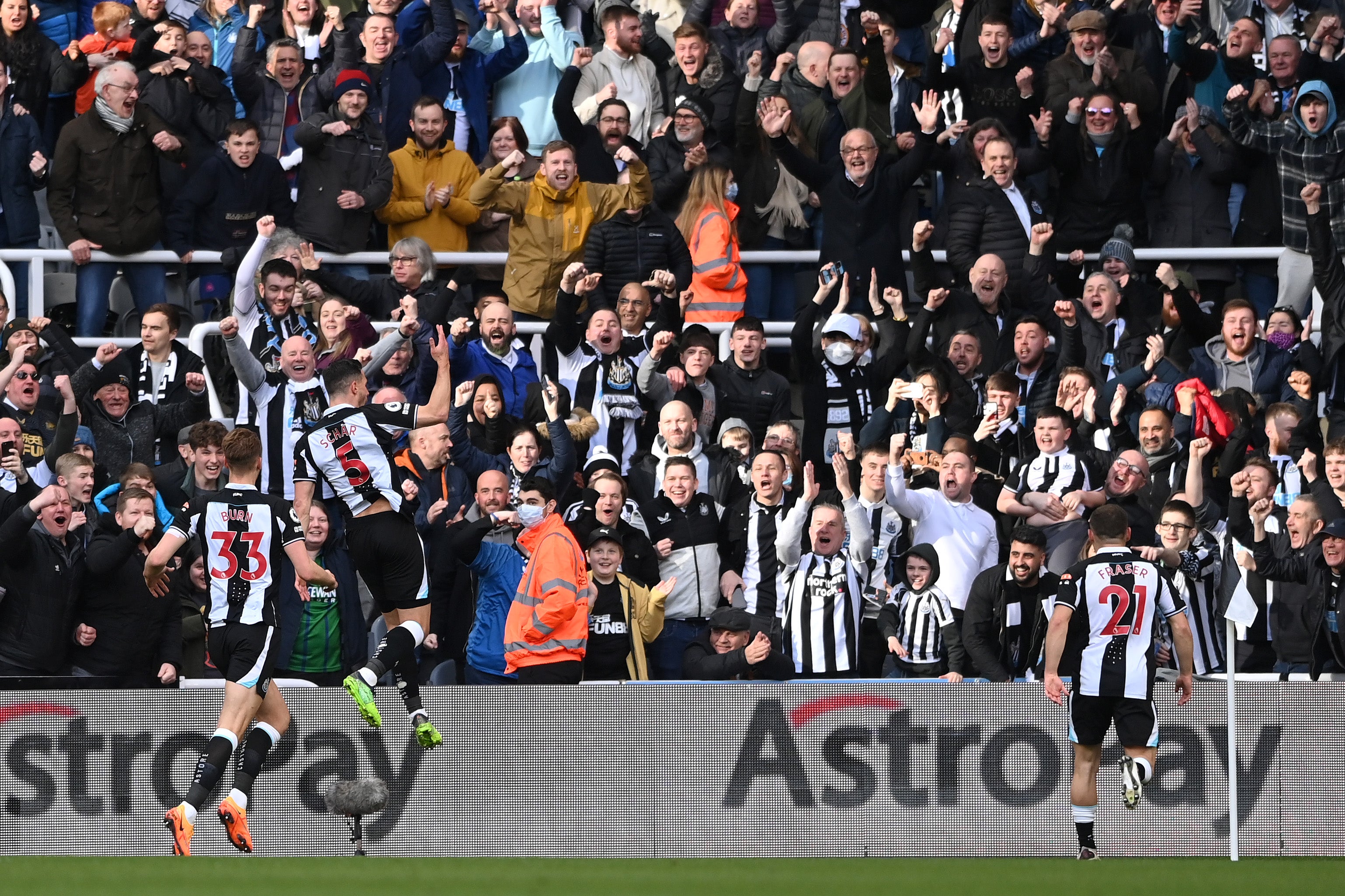 Fabian Schar scored in Newcastle’s win over Brighton