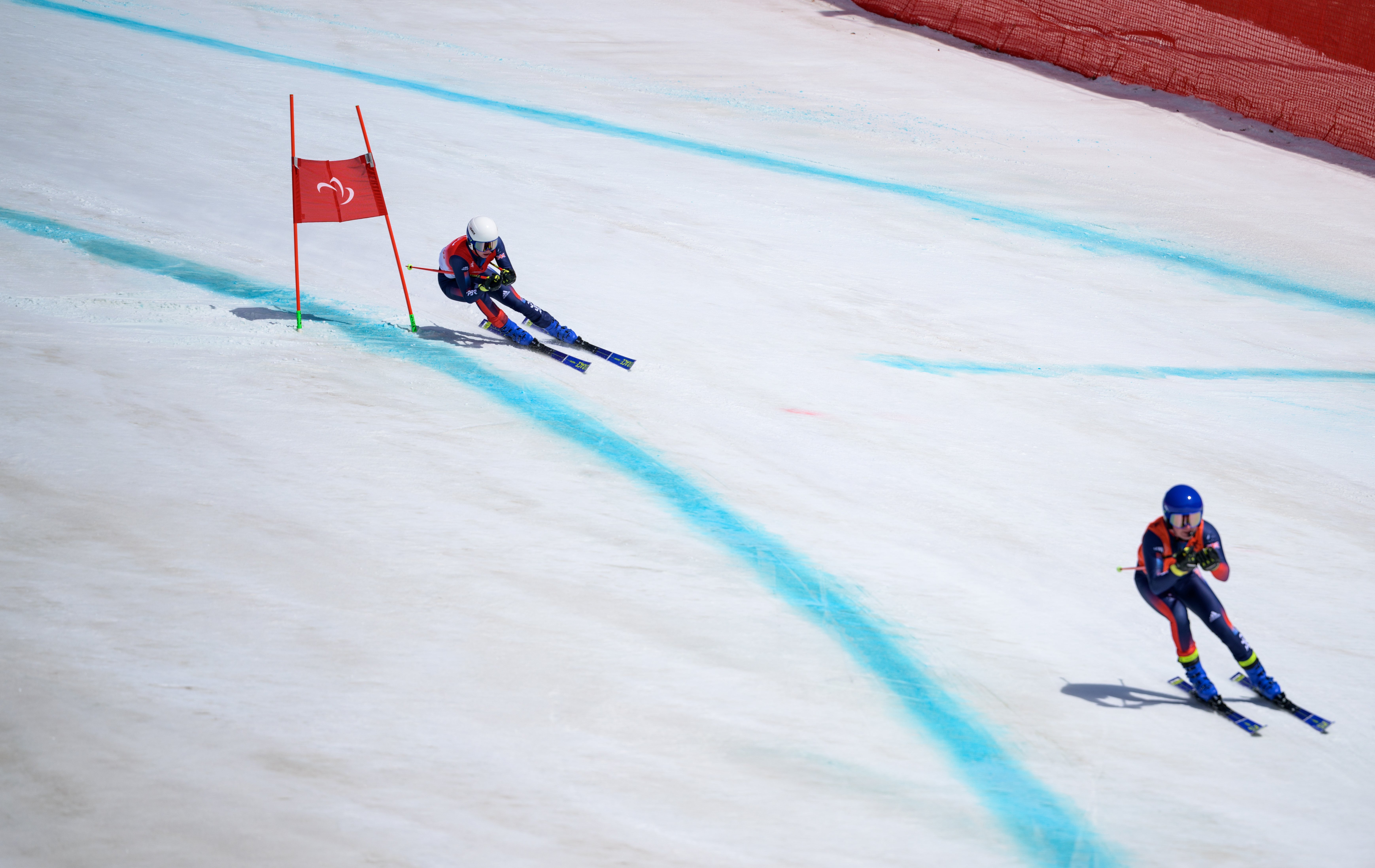 Neil Simpson and guide and brother Andrew en route to Paralympic gold for Britain in Beijing (Joel Marklund for OIS)