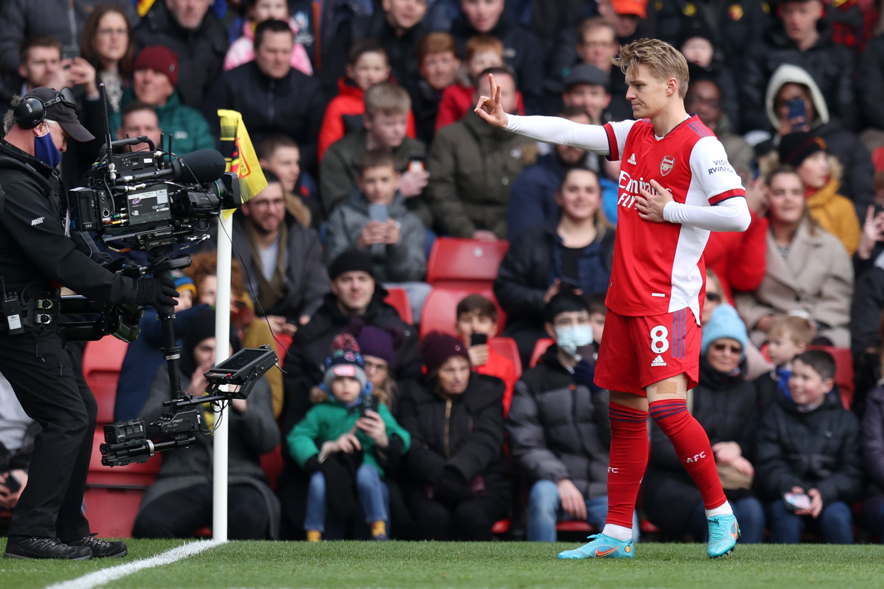 Odegaard opened the game’s scoring