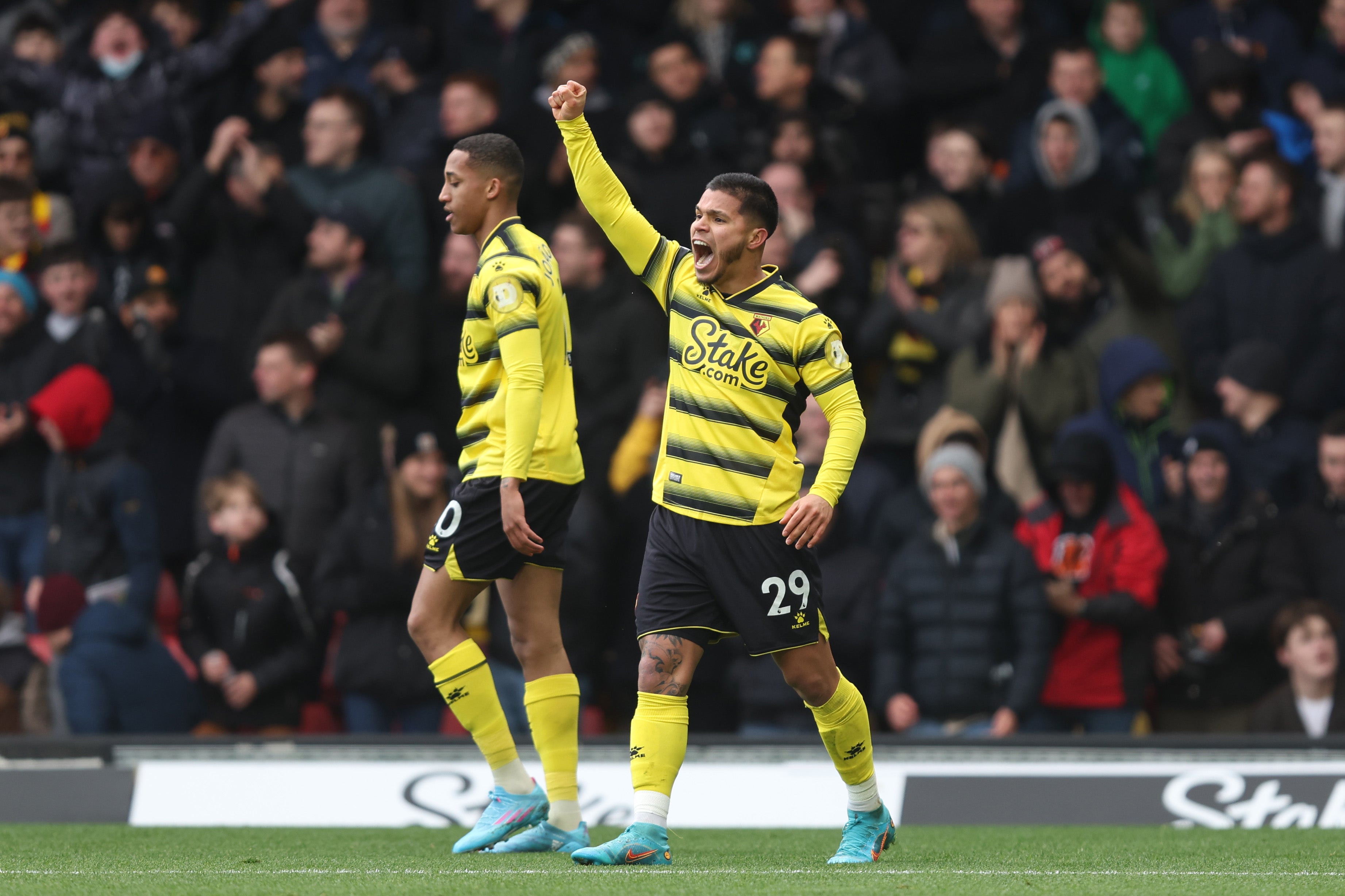 Cucho Hernandez equalised for Watford