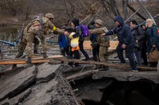 Ukraine news – live: Russia ‘manipulating’ West over humanitarian corridors