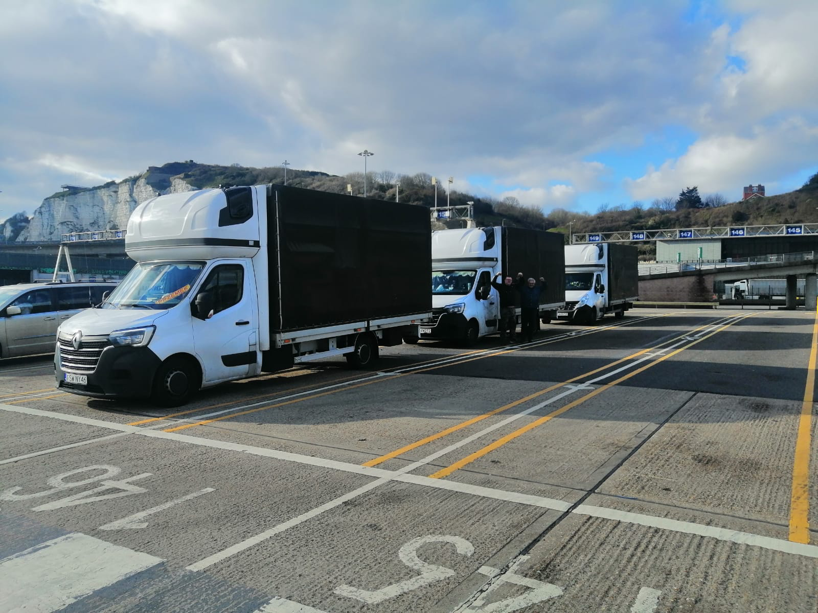 Three vans loaded with vital supplies for Ukrainian refugees were stuck at the port of Dover for 48 hours due to customs wrangles (Lewisham Polish Centre Handout/PA)