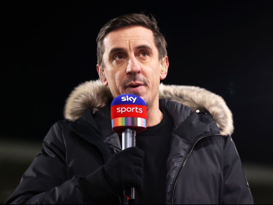 Gary Neville gave a damning verdict of United’s performance