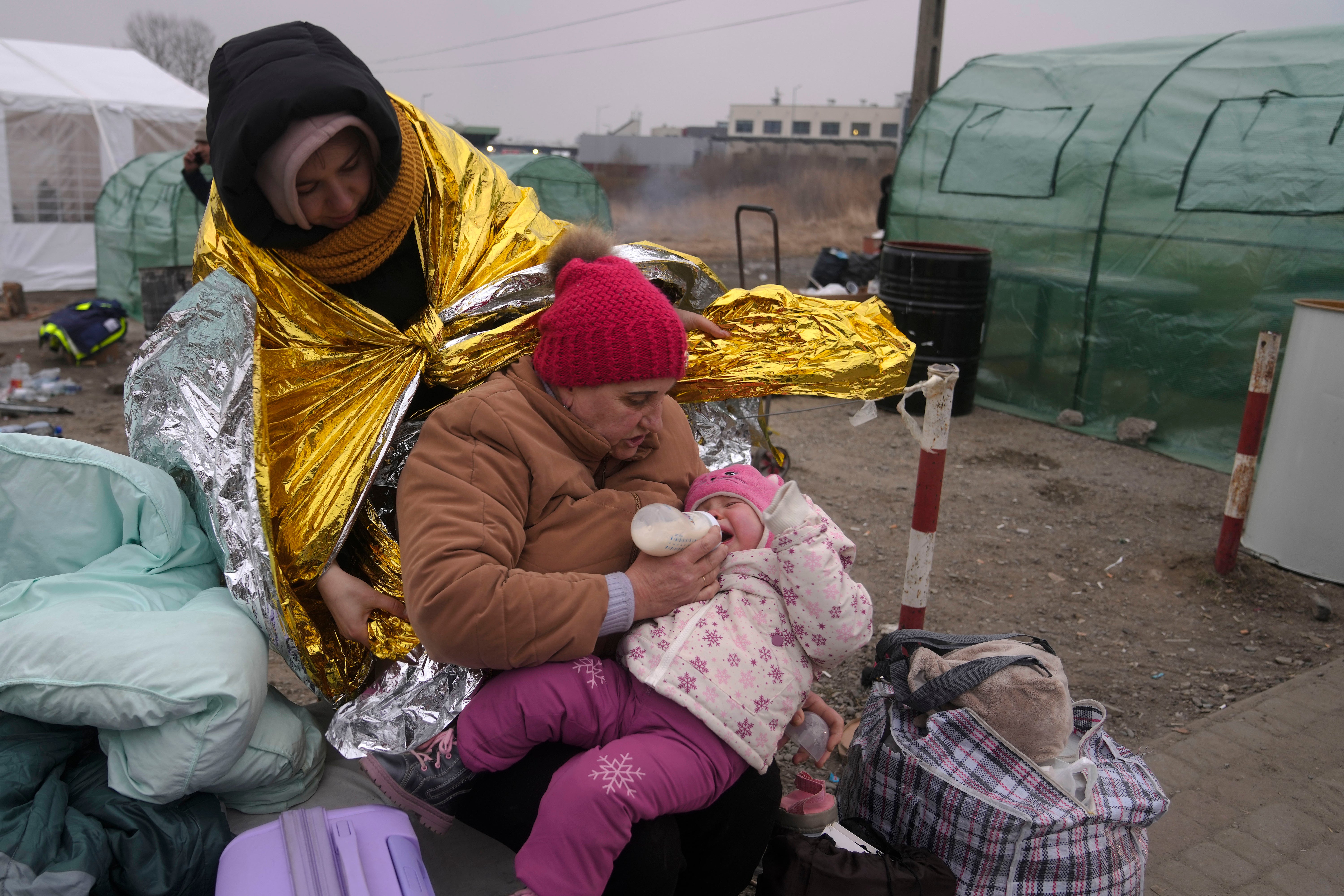 Europe minister James Cleverly said the Government expects the number of Ukrainians being granted visas for the UK to increase ‘very, very quickly’ (Markus Schreiber/AP)