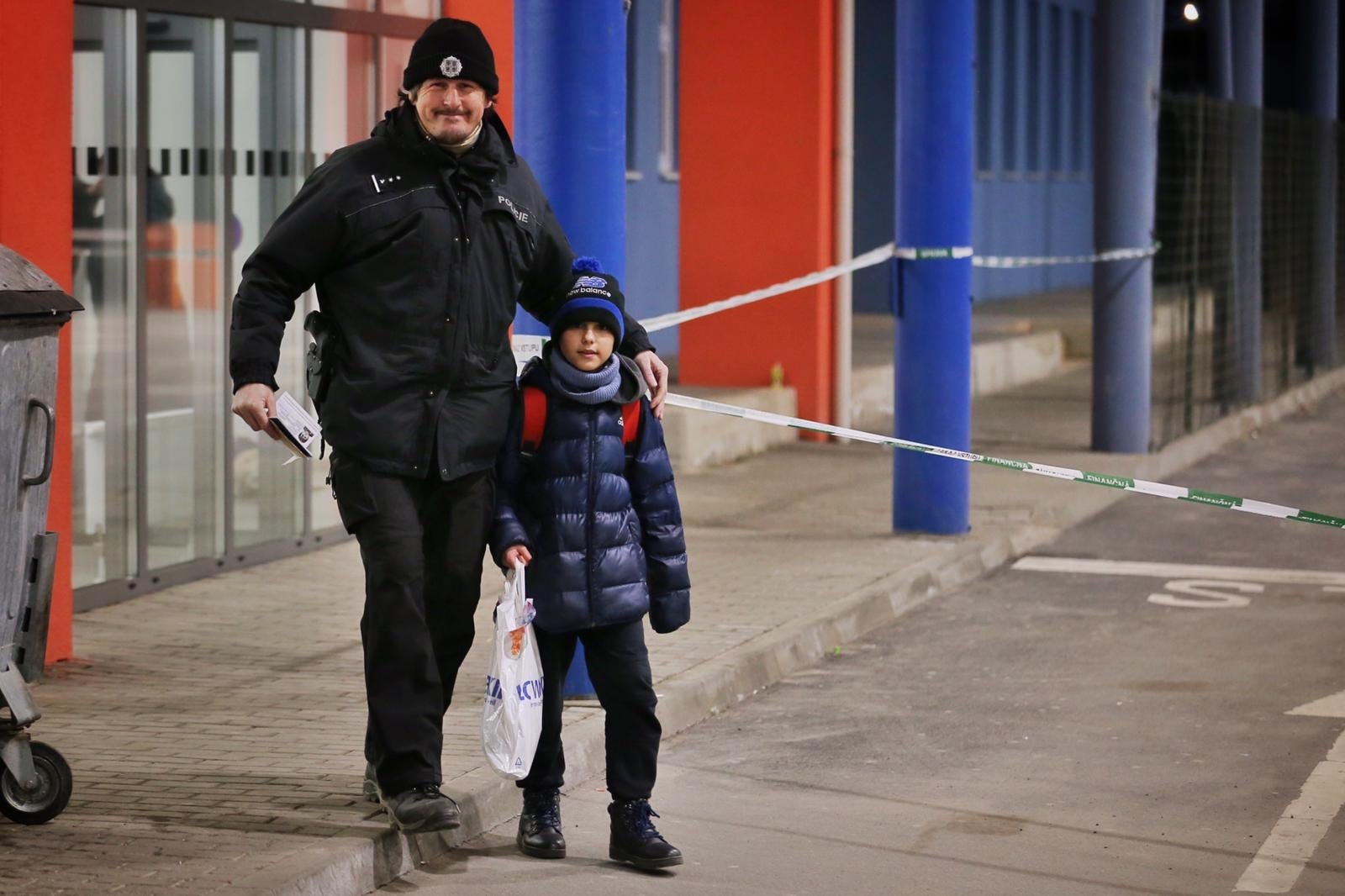 The custom officers at the border helped him to cross into Slovakia