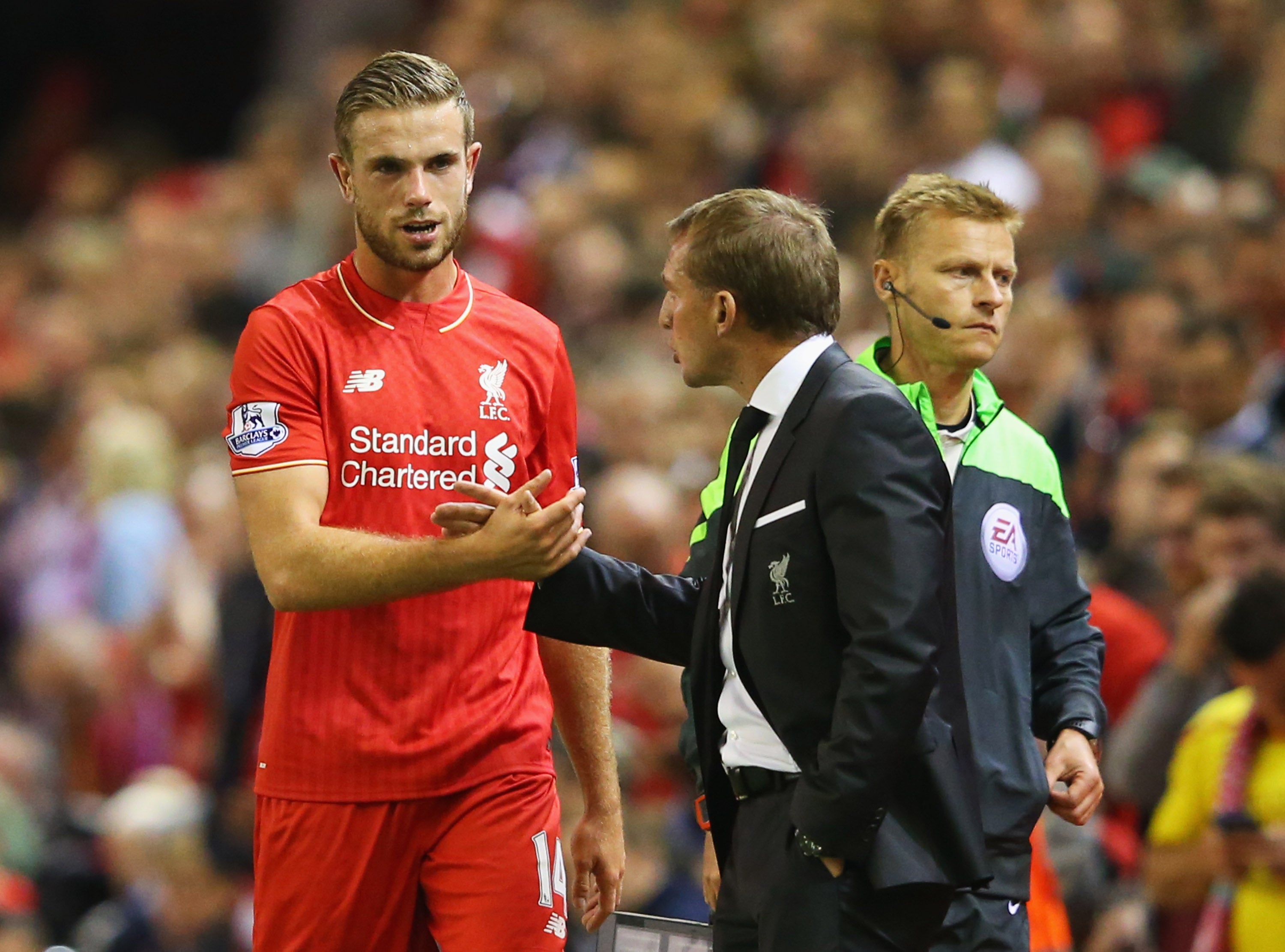 Jordan Henderson has recalled that Brendan Rodgers played in his development into Liverpool captain