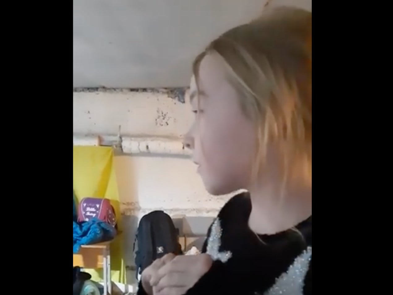 Video of Ukrainian girl in bunker singing ‘Let it Go’ from Frozen goes viral