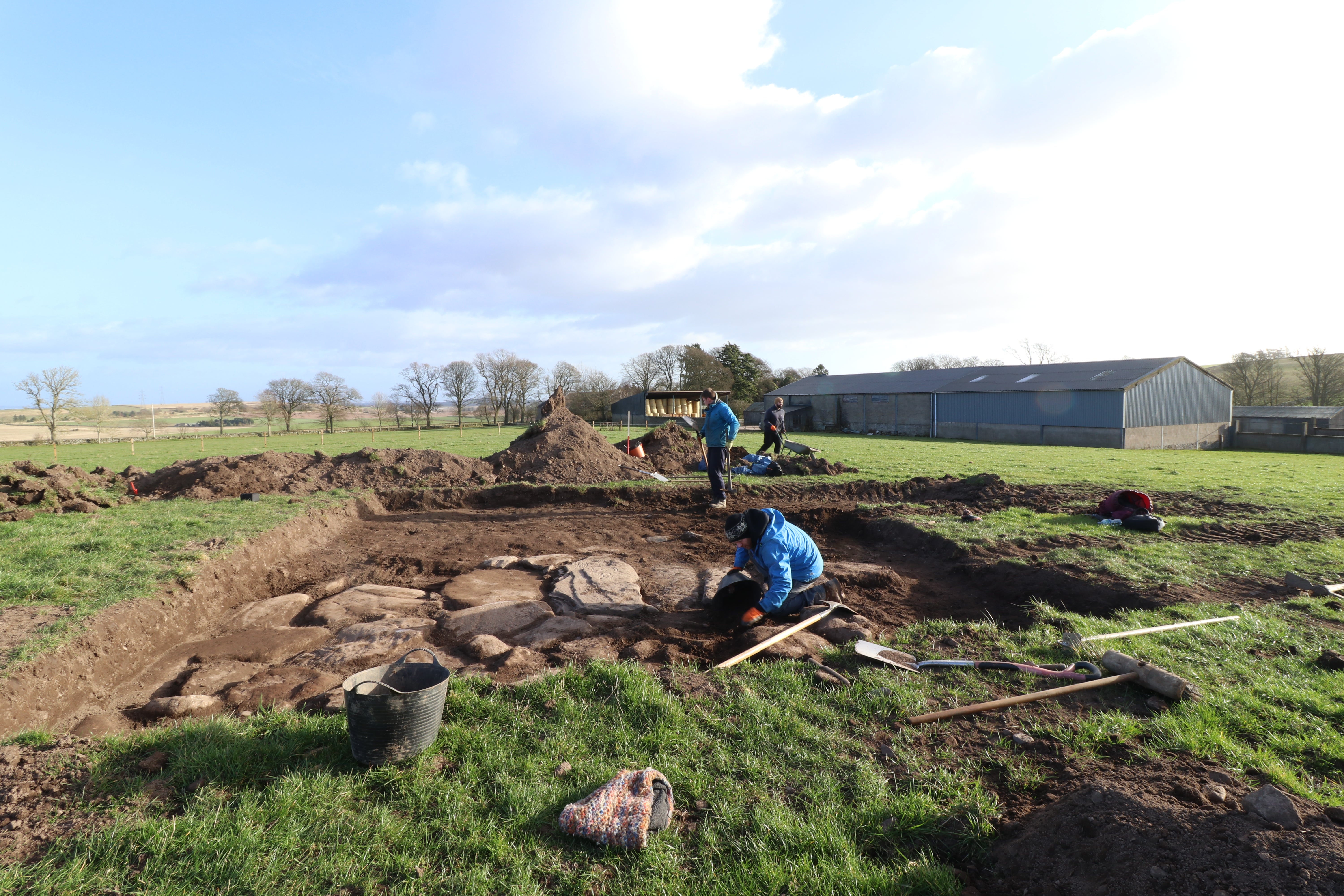 A rare Pictish symbol stone was found near the site of the Battle of Nechtansmere