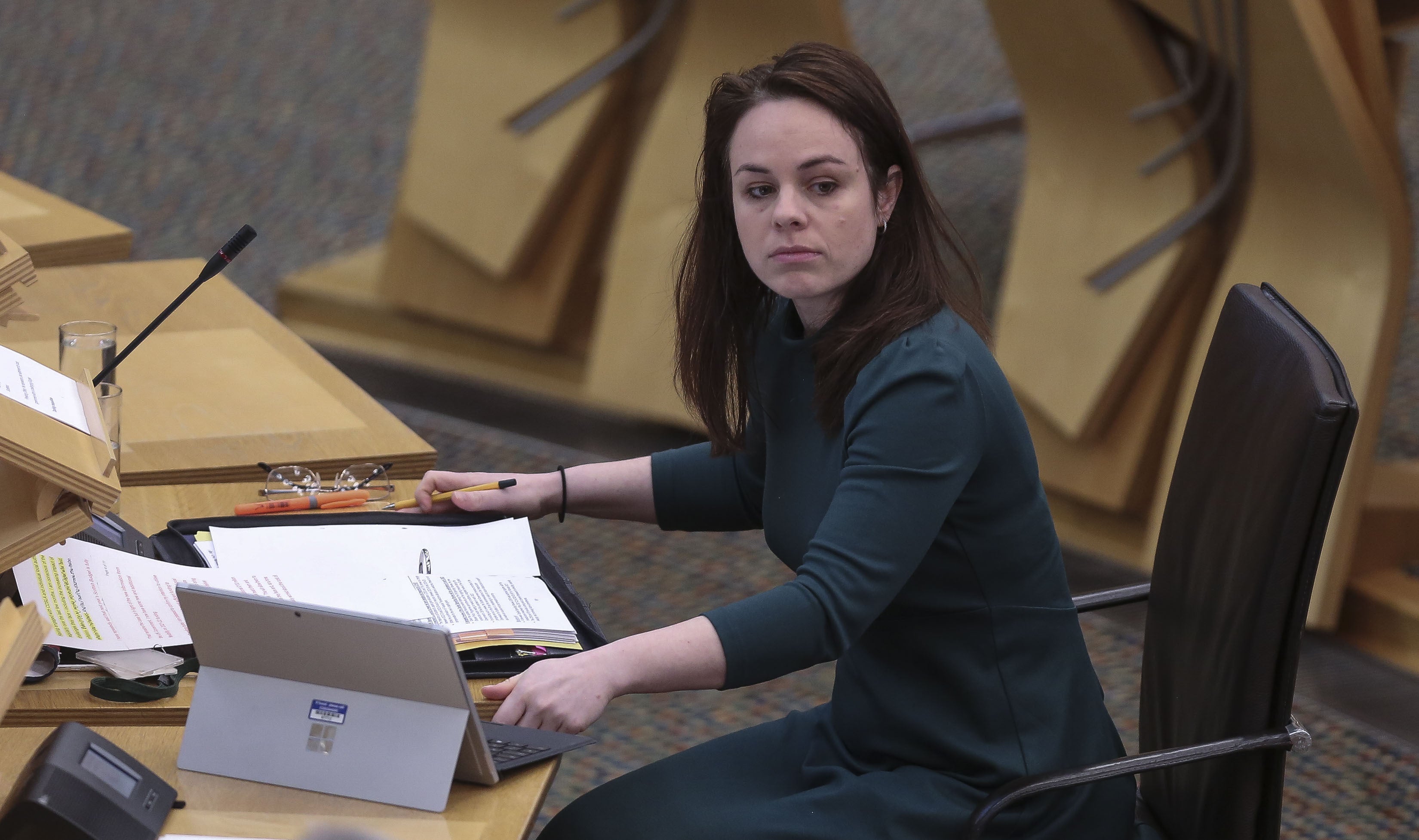 Finance Secretary Kate Forbes told MSPs the £290 million had not been provided (Fraser Bremner/Scottish Daily Mail/PA)