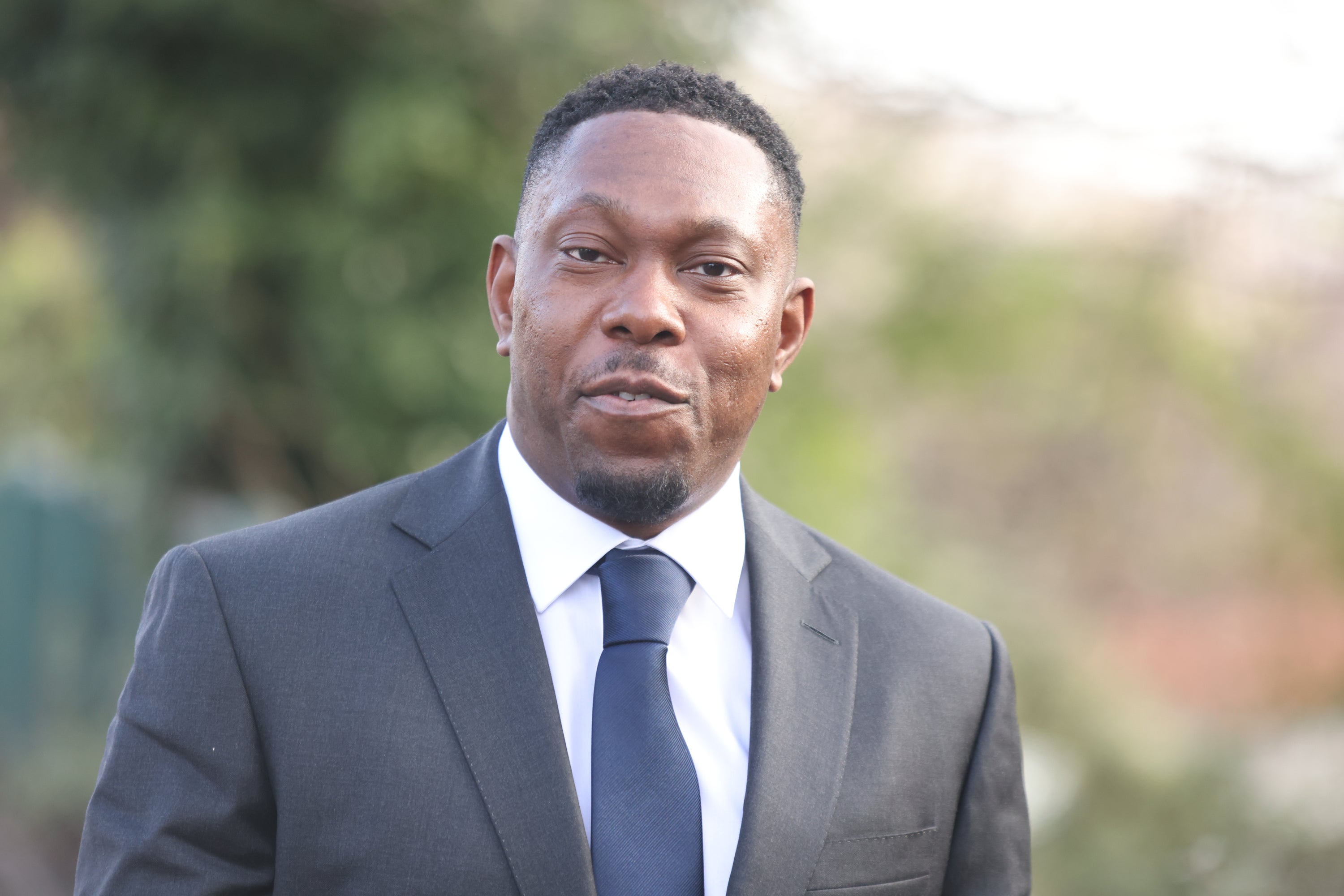 Grime artist Dizzee Rascal, real name Dylan Kwabena Mills, arrives at Wimbledon Magistrates’ Court in London (James Manning/PA)