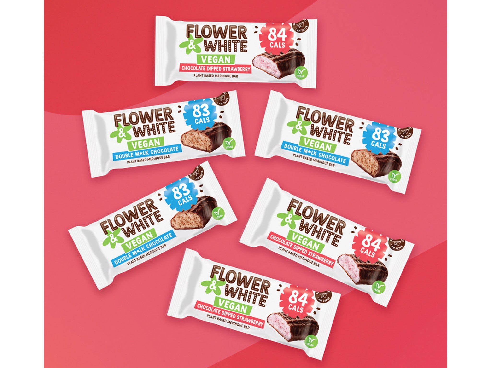 Flower and White vegan meringue bar taster pack