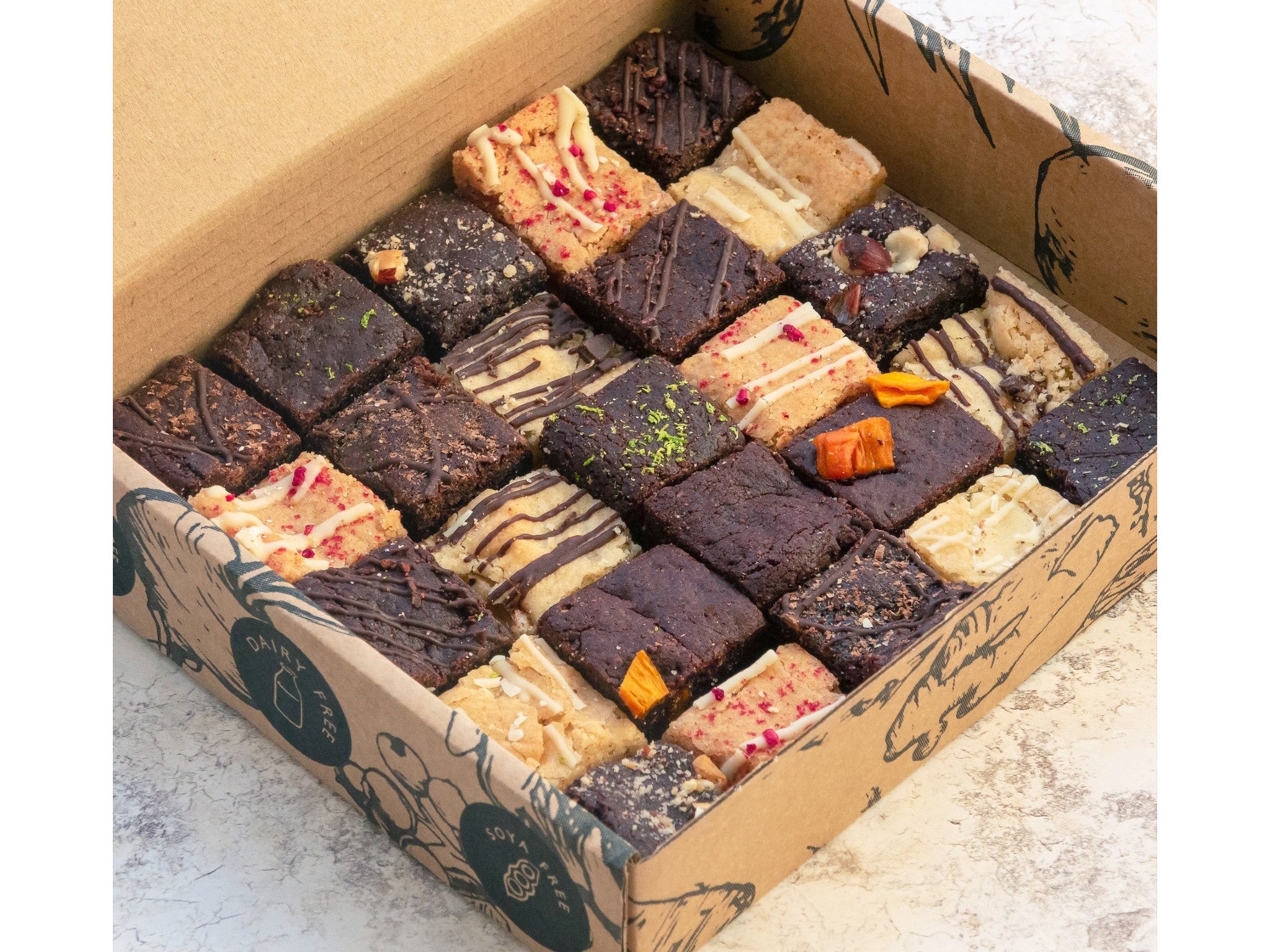 Positive Bakes brownie and blondie selection gift box indybest