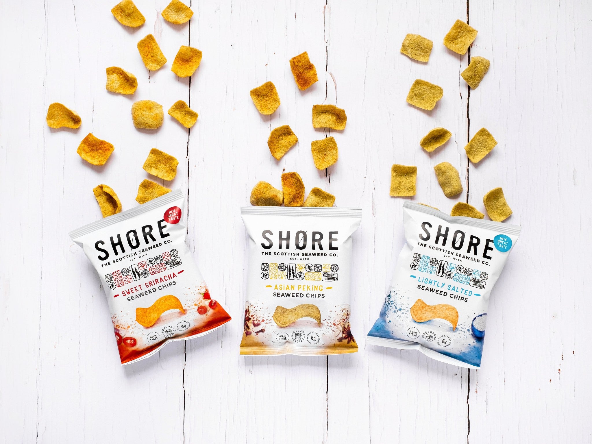 Shore Seaweed chips mixed case indybest