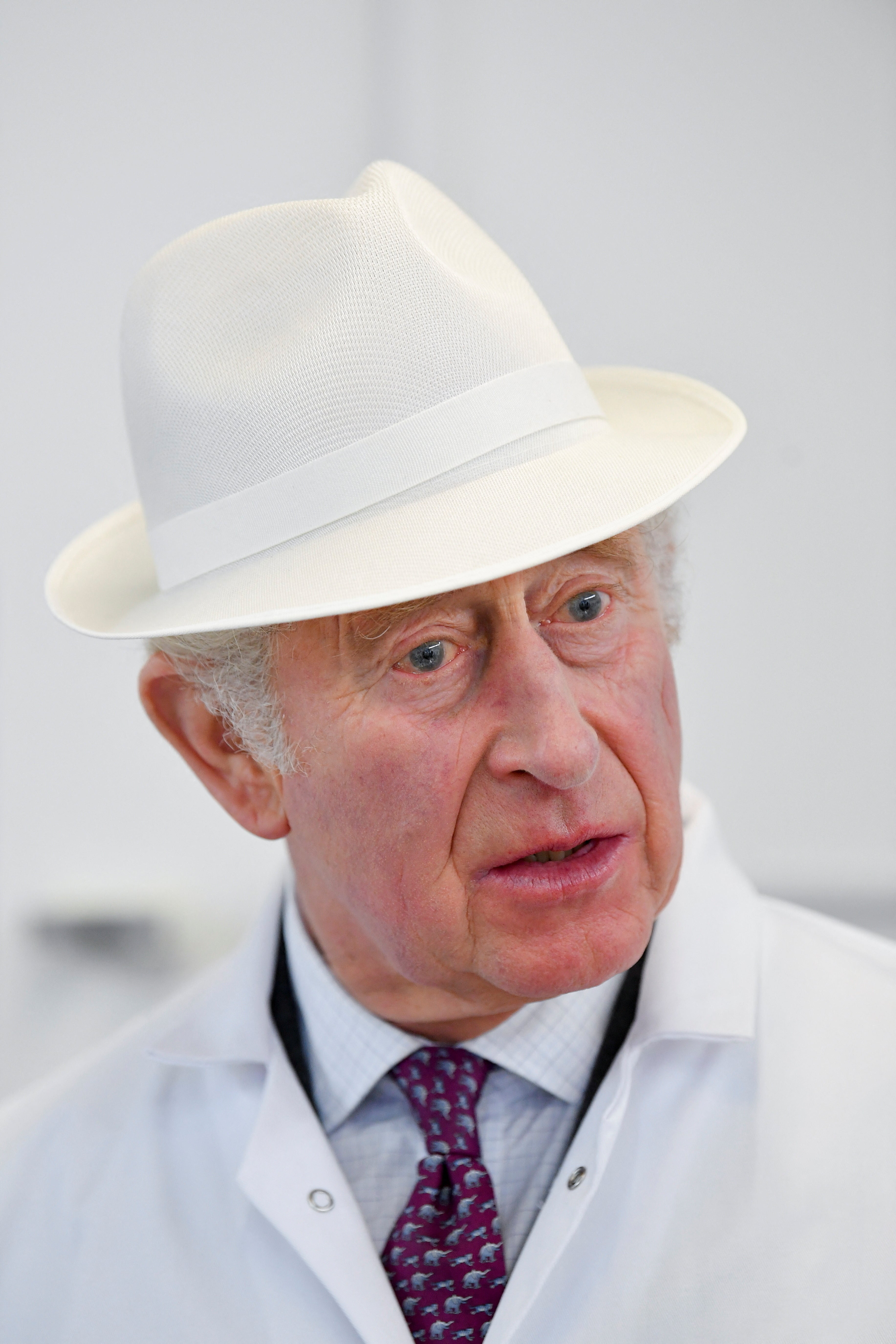 The Prince of Wales, who is also known as the Duke of Cornwall, speaks with cheesemakers in the nettling room during a visit to Lynher Dairies Cheese Company in Cornwall. Picture date: Monday March 7, 2022.