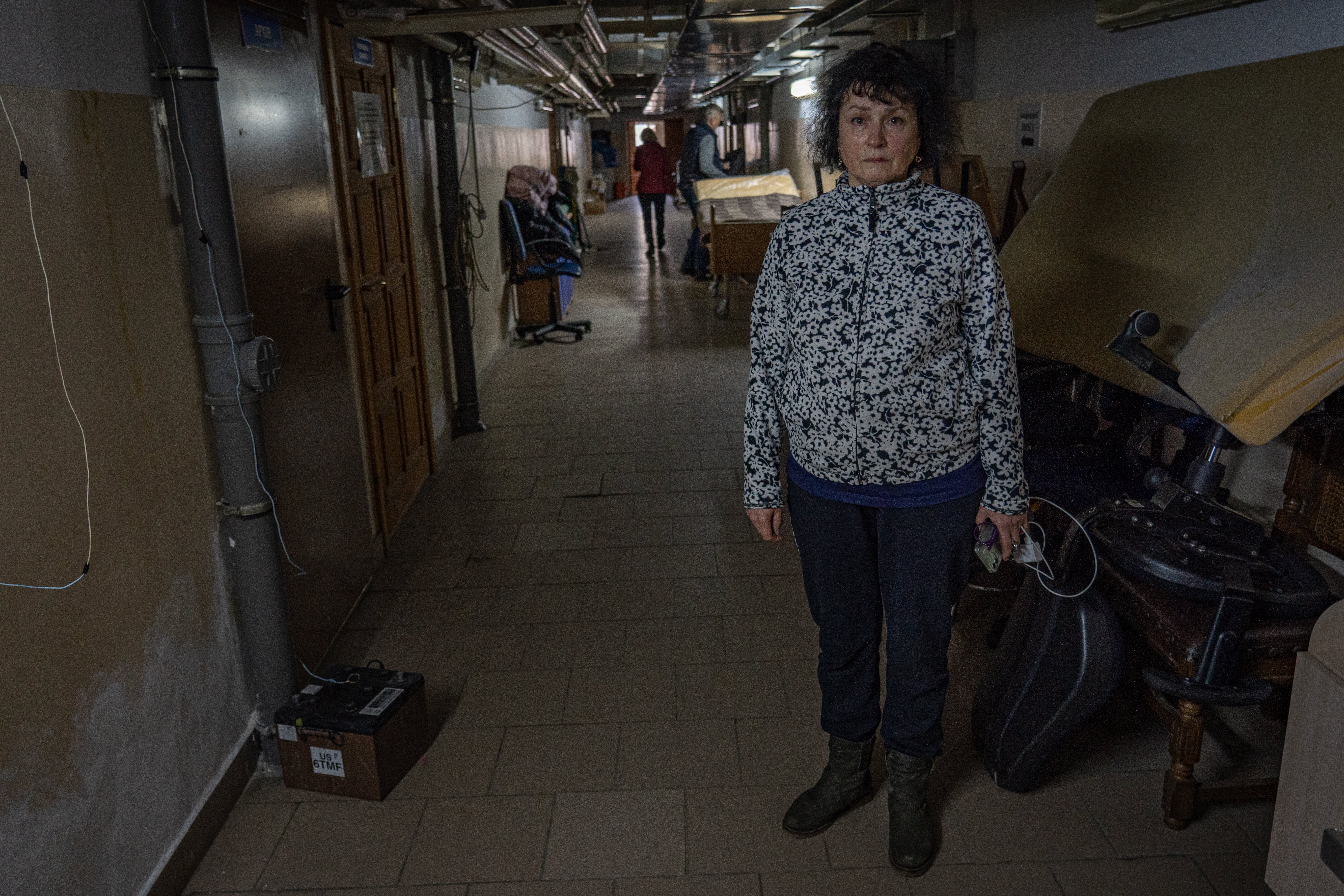 Dr Olena Volodymyrivna, head of the maternity unit at the main hospital in Zhytomyr, says they are preparing clinics underground because of the air raids