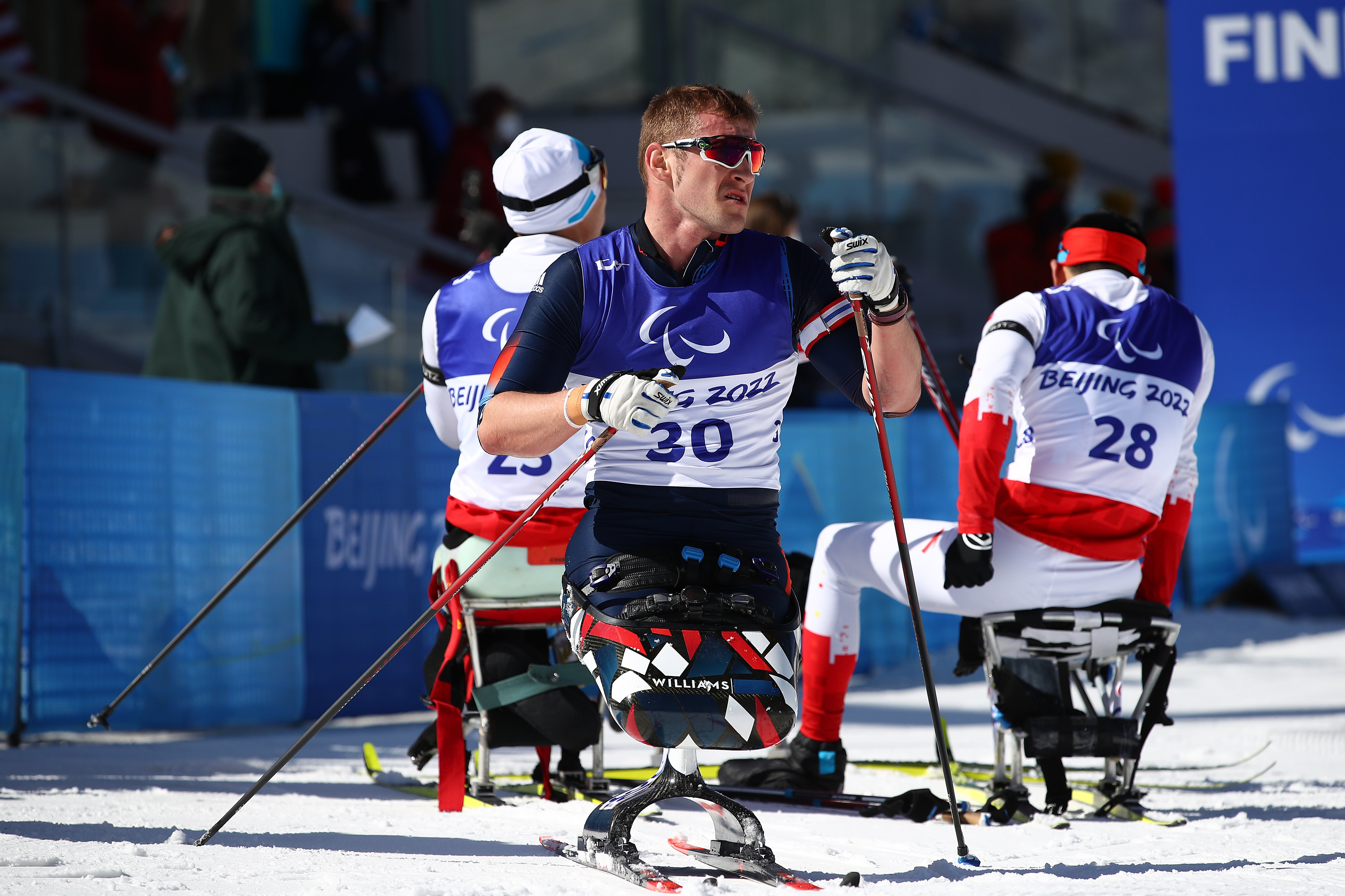 Scott Meenagh after the Para biathlon 10km race