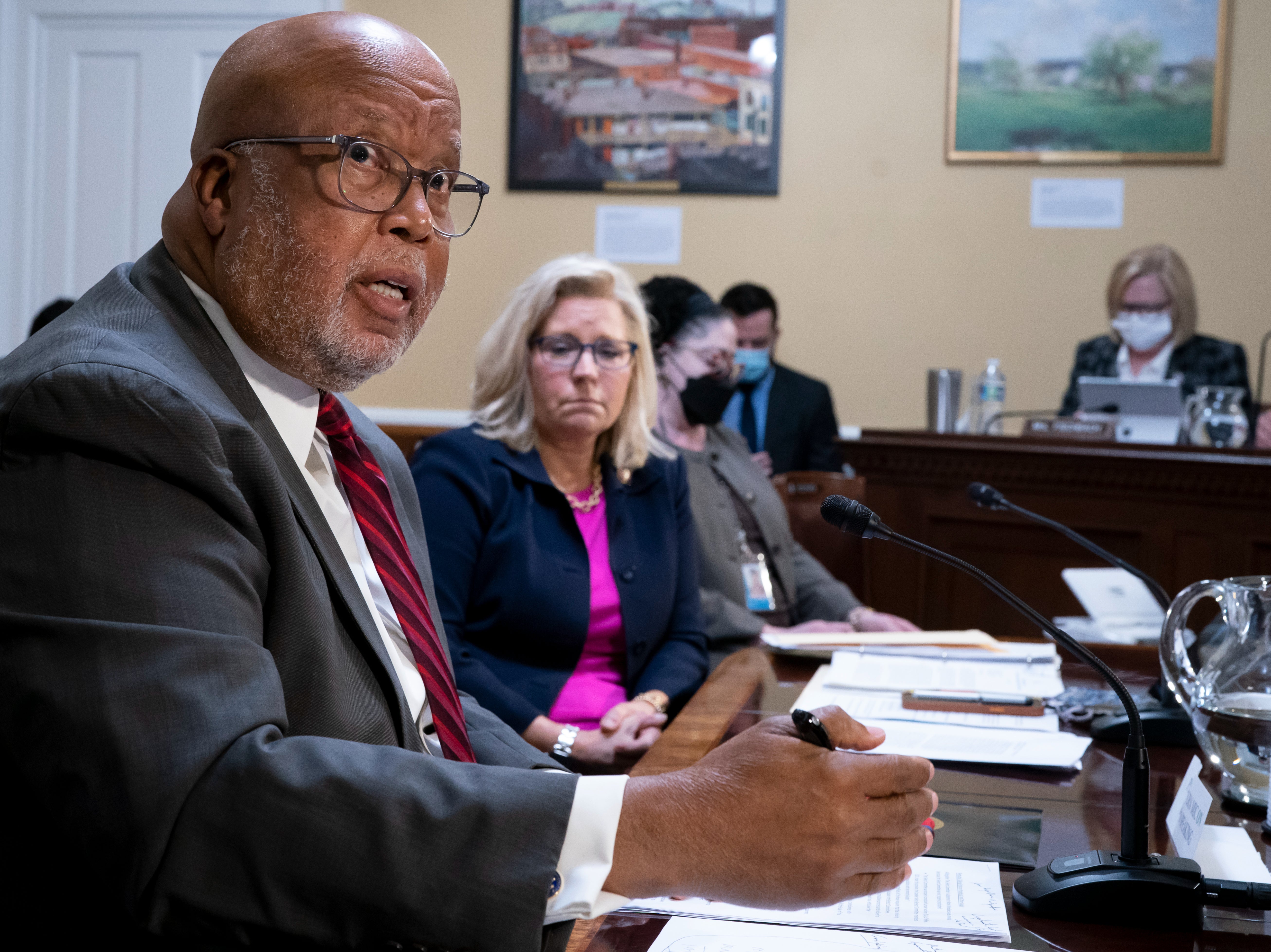 January 6 select committee chair Bennie Thompson and vice chair Liz Cheney