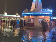 Freak storm sparks flash flooding at Walt Disney World 