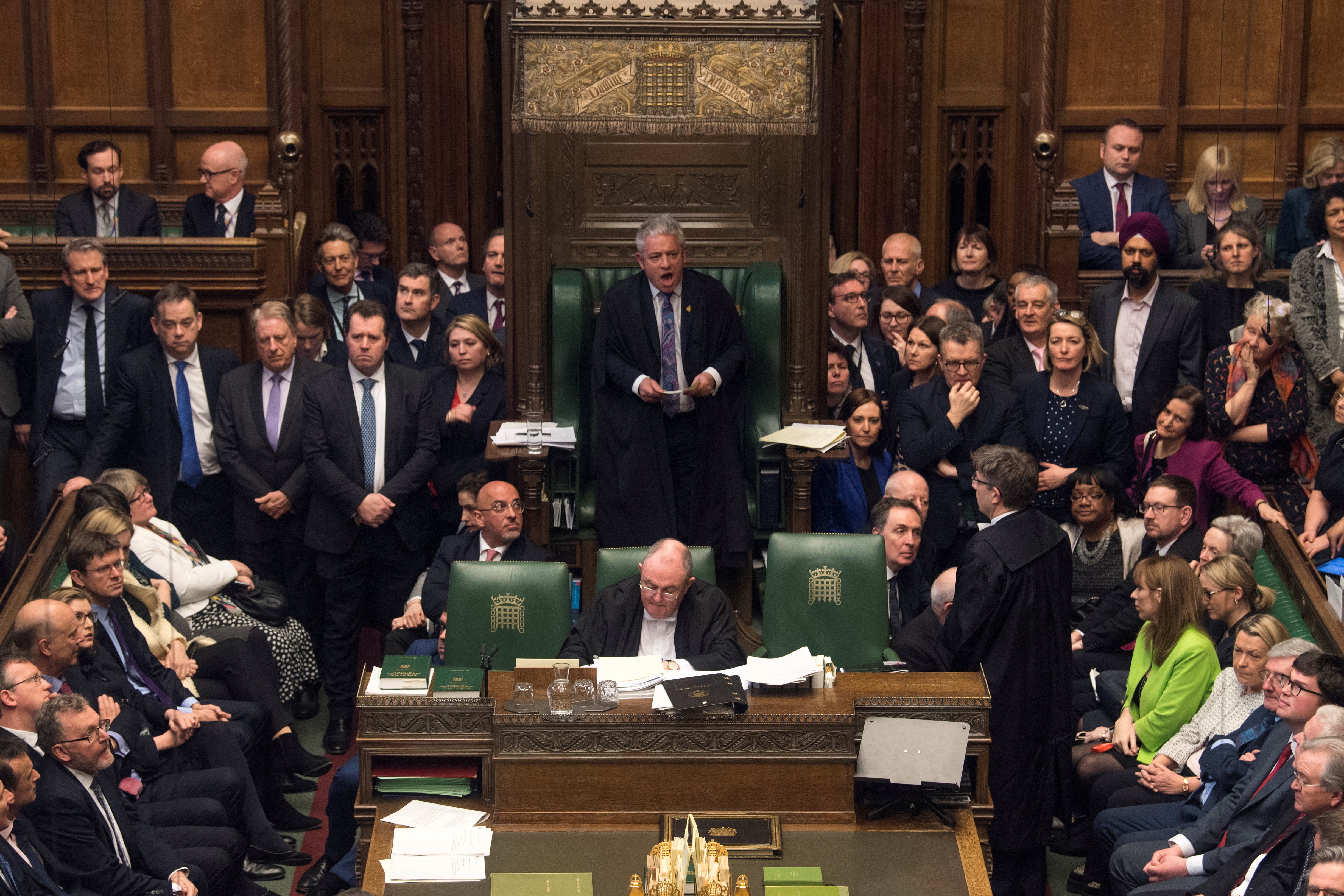 Former Commons speaker John Bercow in parliament, 29 March 2019