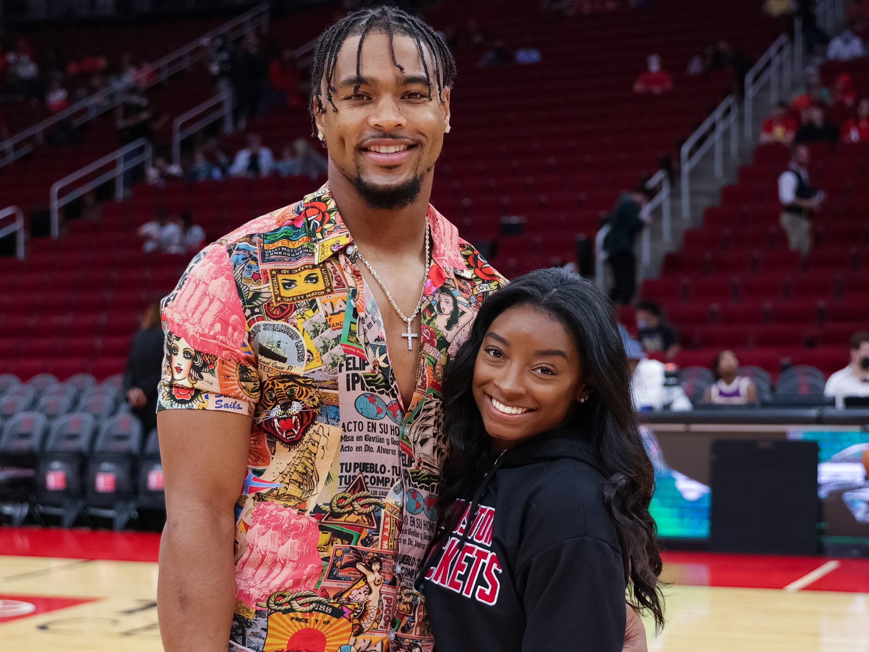 Simone Biles and Jonathon Owens became engaged last month