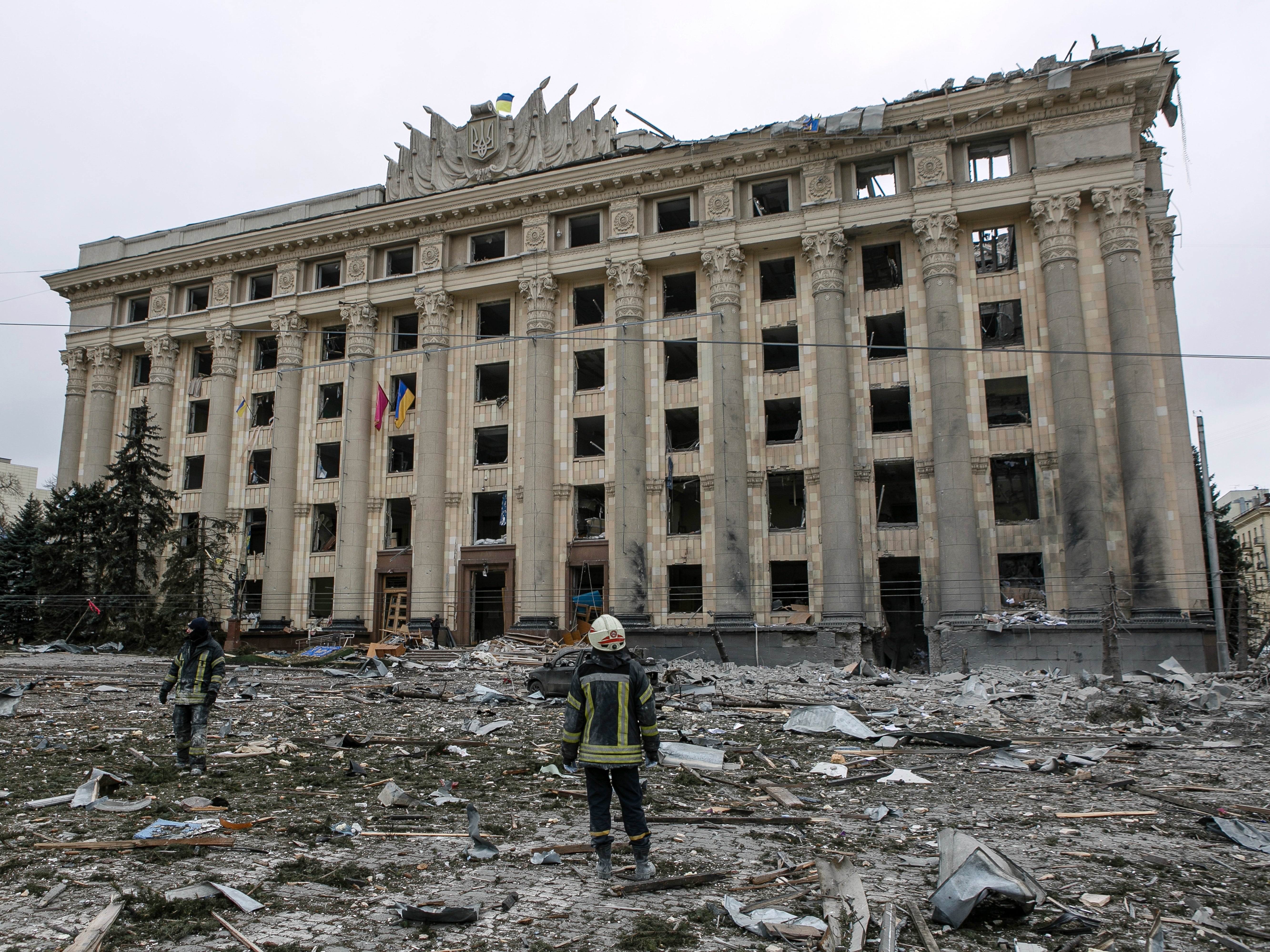 City Hall building in Kharkiv