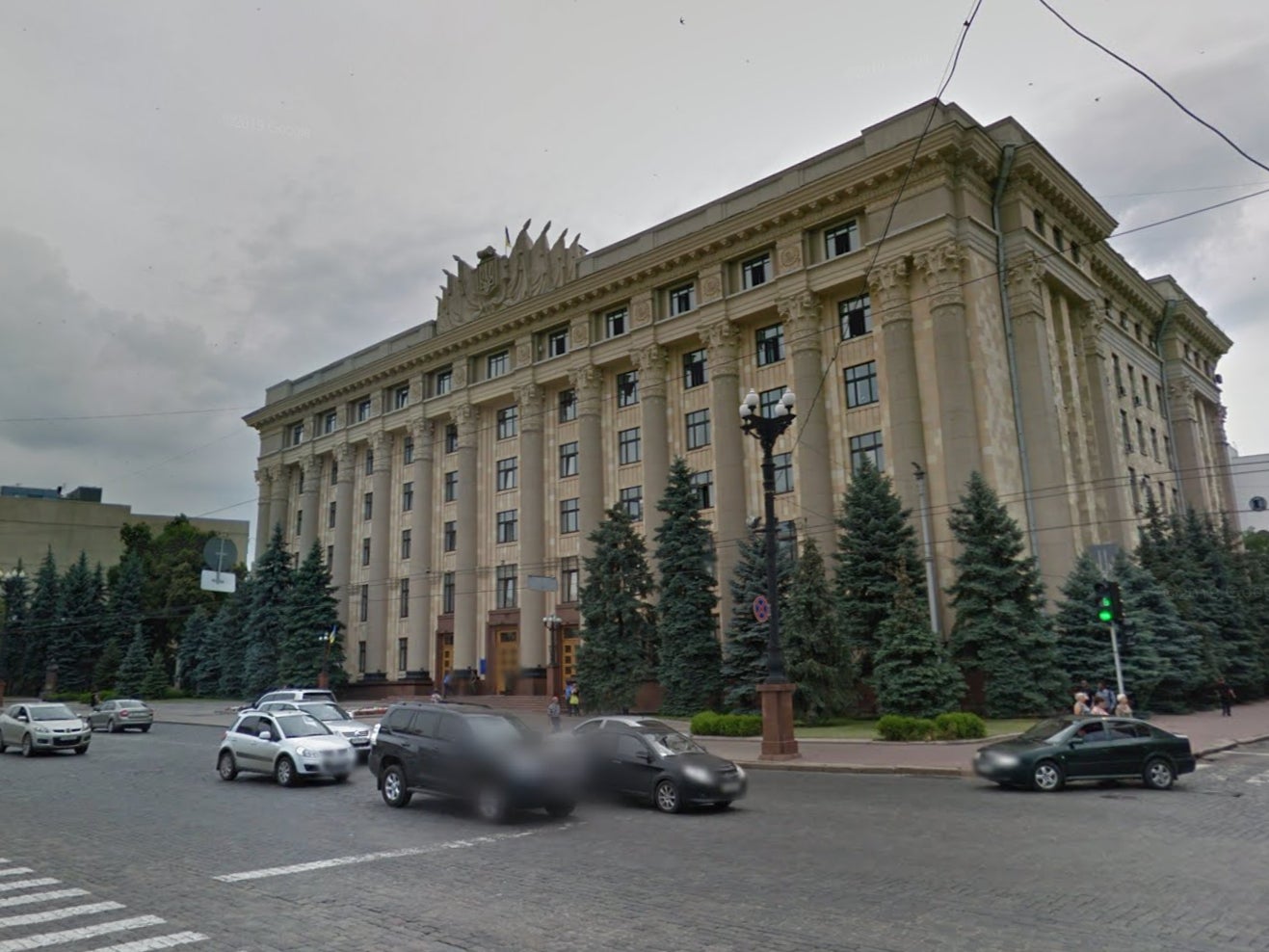 City Hall building in Kharkiv