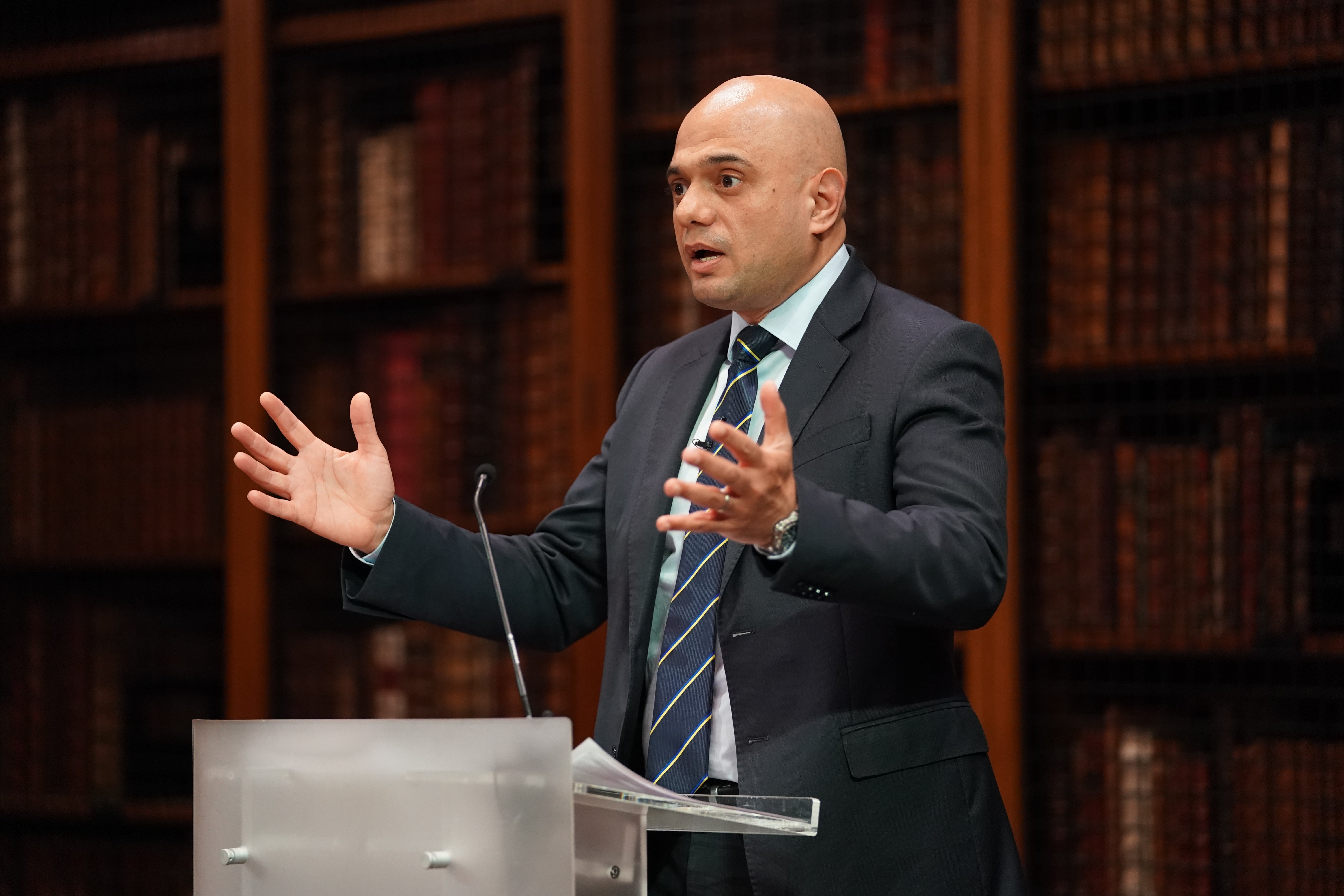 Health and social care secretary Sajid Javid