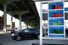 US gas prices - live: Huge support for Biden Russia ban despite ‘Putin spike’ in energy costs