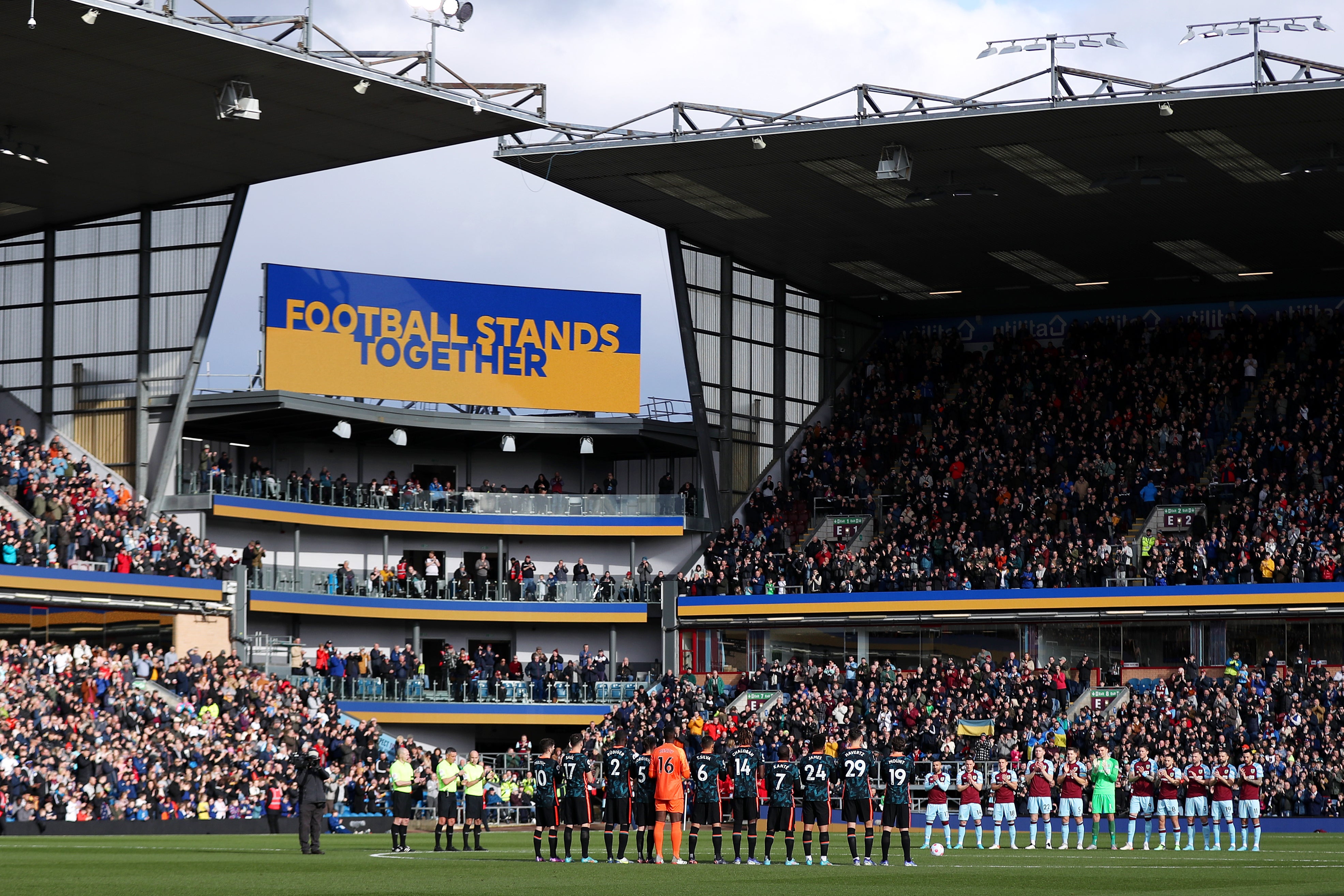 Chelsea fans disrupted a minute of applause before their fixture against Burnley on Saturday