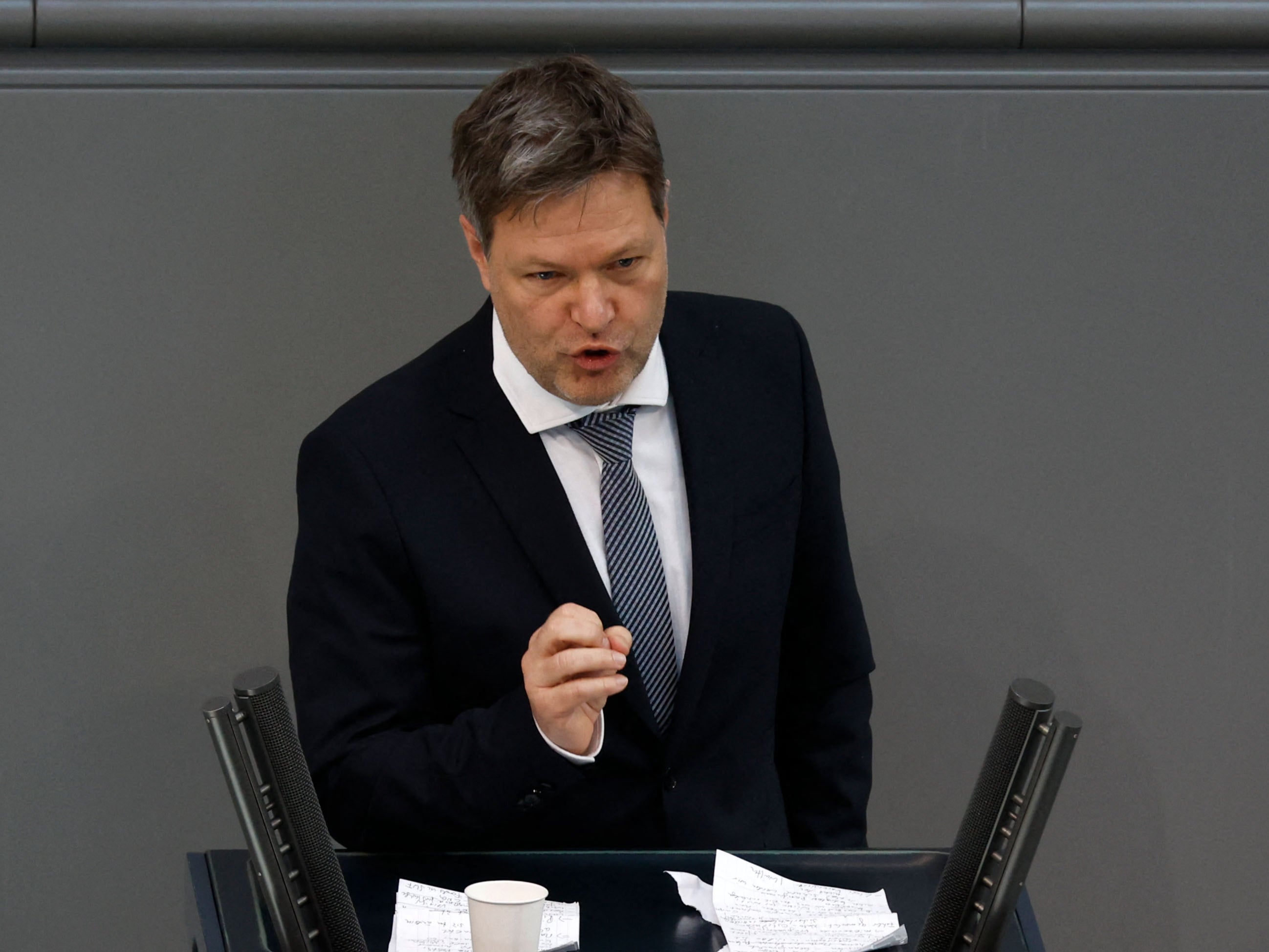 German economy minister Robert Habeck says move to close the country’s nuclear plants will go ahead as planned