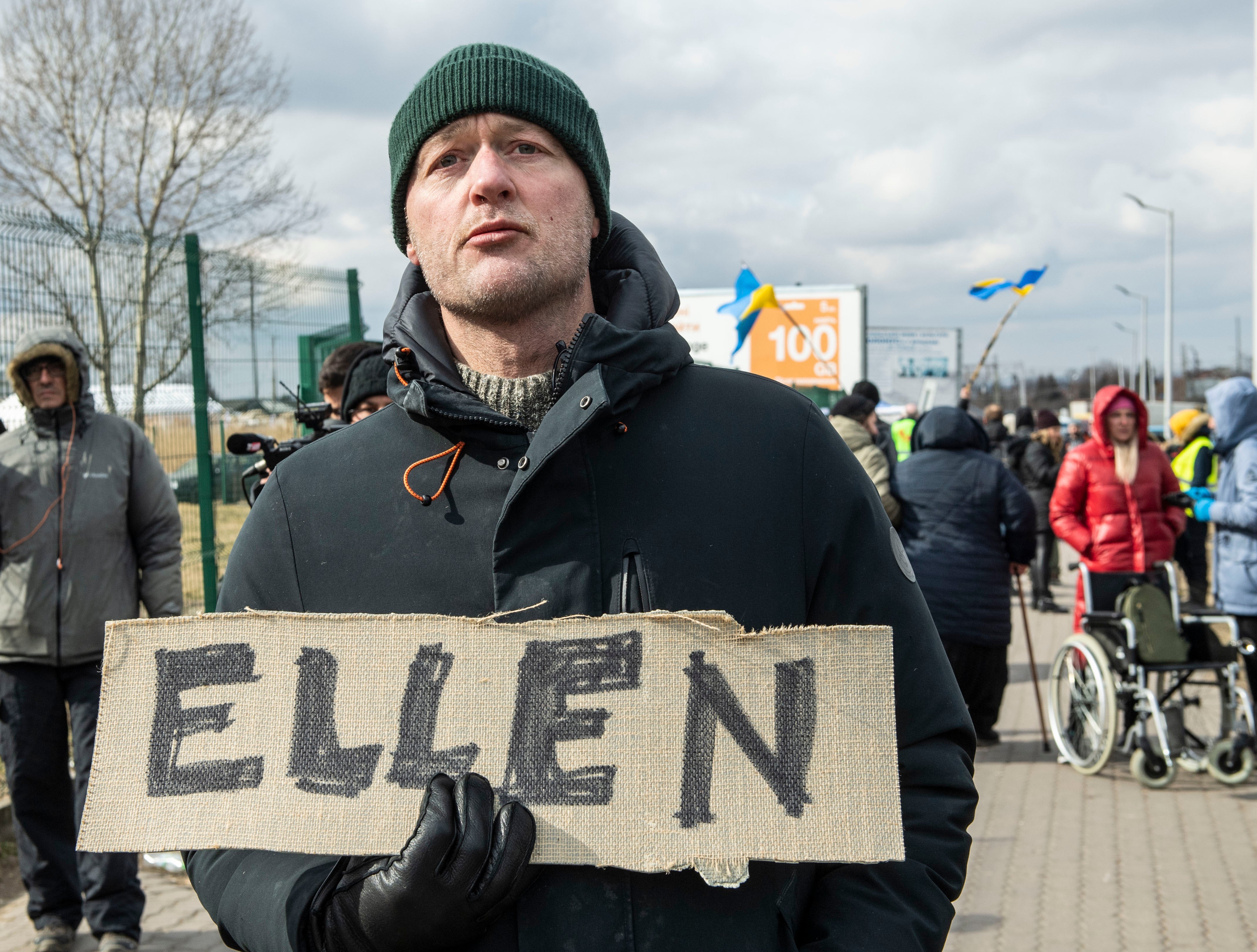 Maarten Roelofs travelled with a friend from the Netherlands to collect a heavily pregnant Ukrainian woman called Ellen