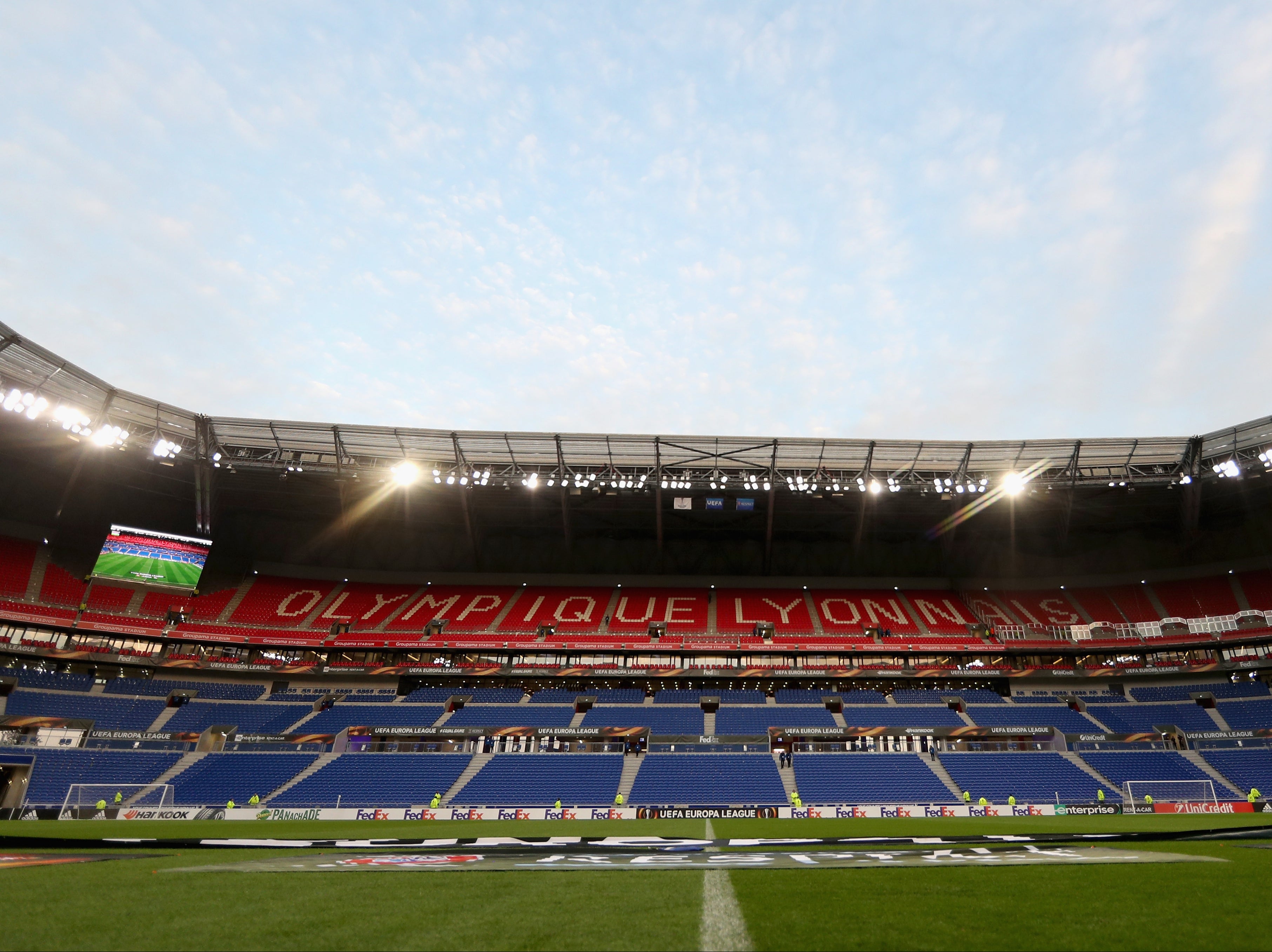 A general view of the Groupama Stadium