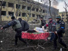 Ukraine news – live: ‘Three dead, including child’ in Mariupol hospital bombing, as strike branded ‘war crime’