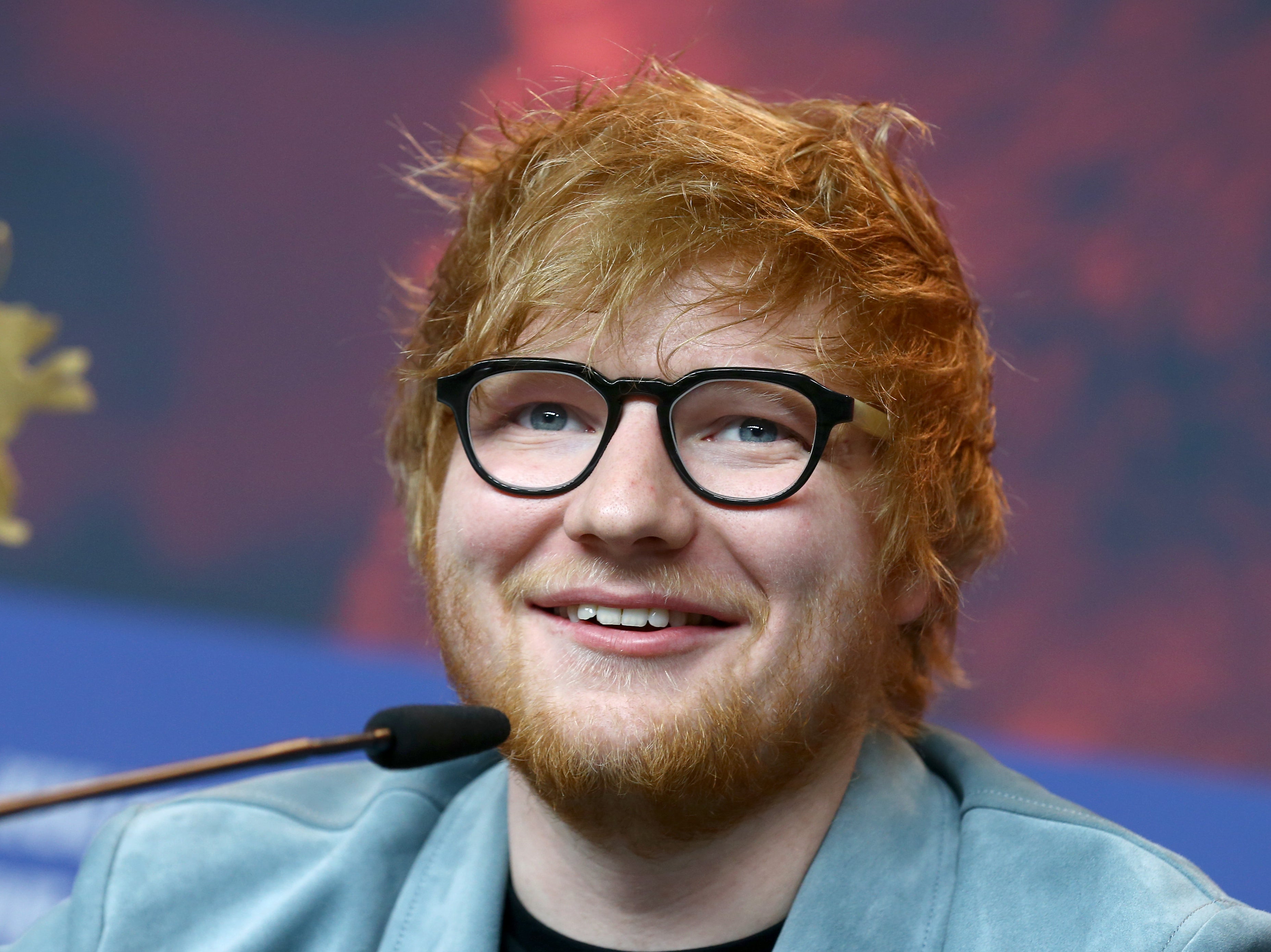 Ed Sheeran appeared confused as an unreleased song was played in court