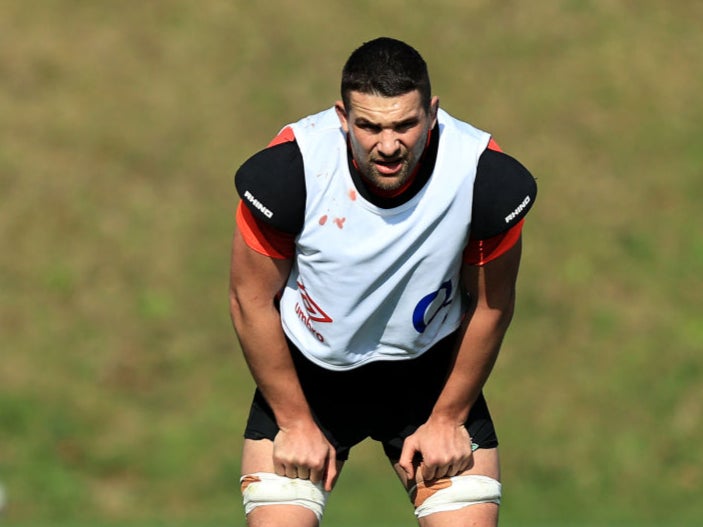 Charlie Ewels in England training