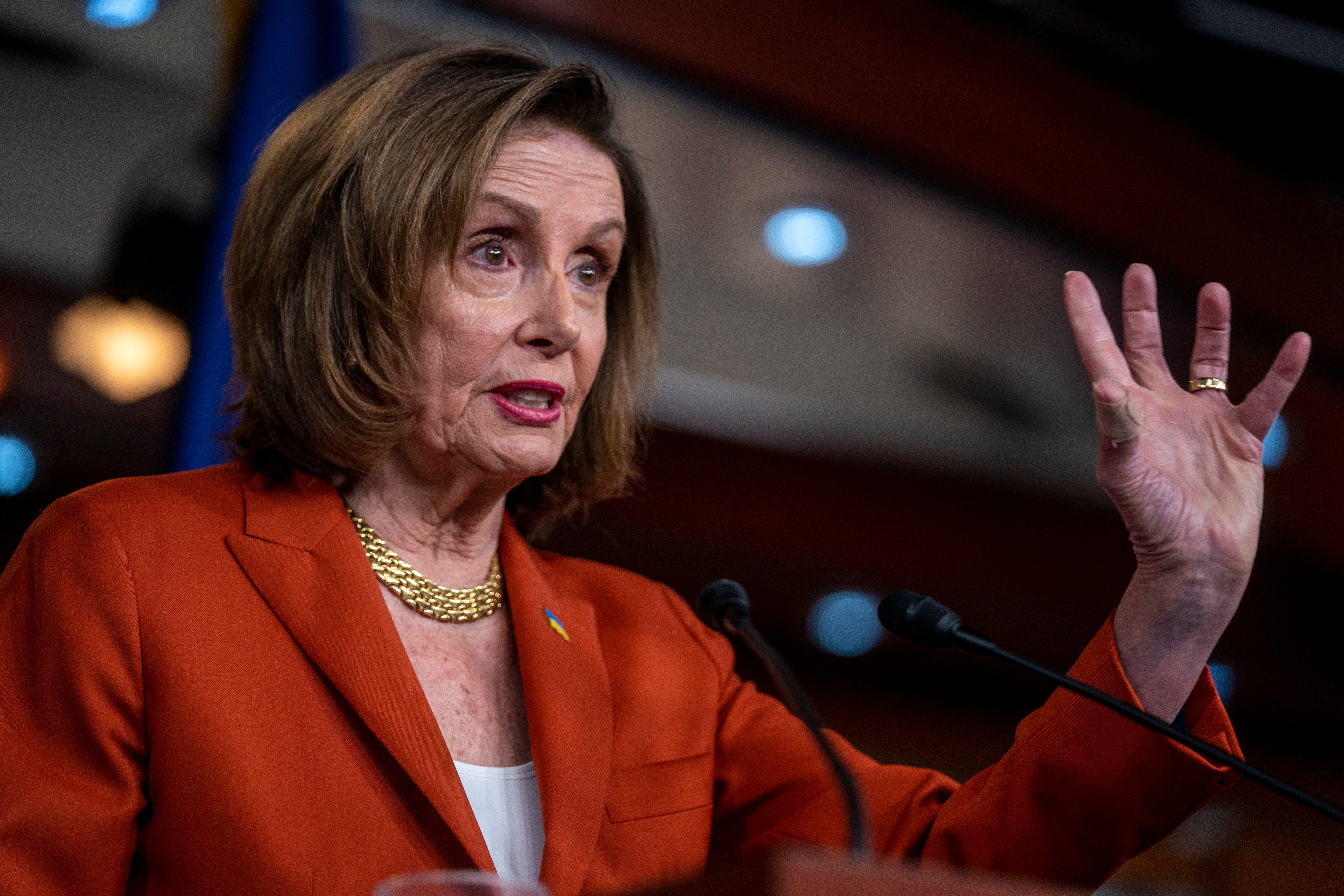 Speaker of the House Nancy Pelosi holds a press conference on the House legislative agenda