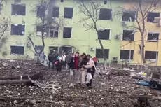 Russia’s bombing of maternity hospital in Mariupol ‘a war crime’, UK defence minister says
