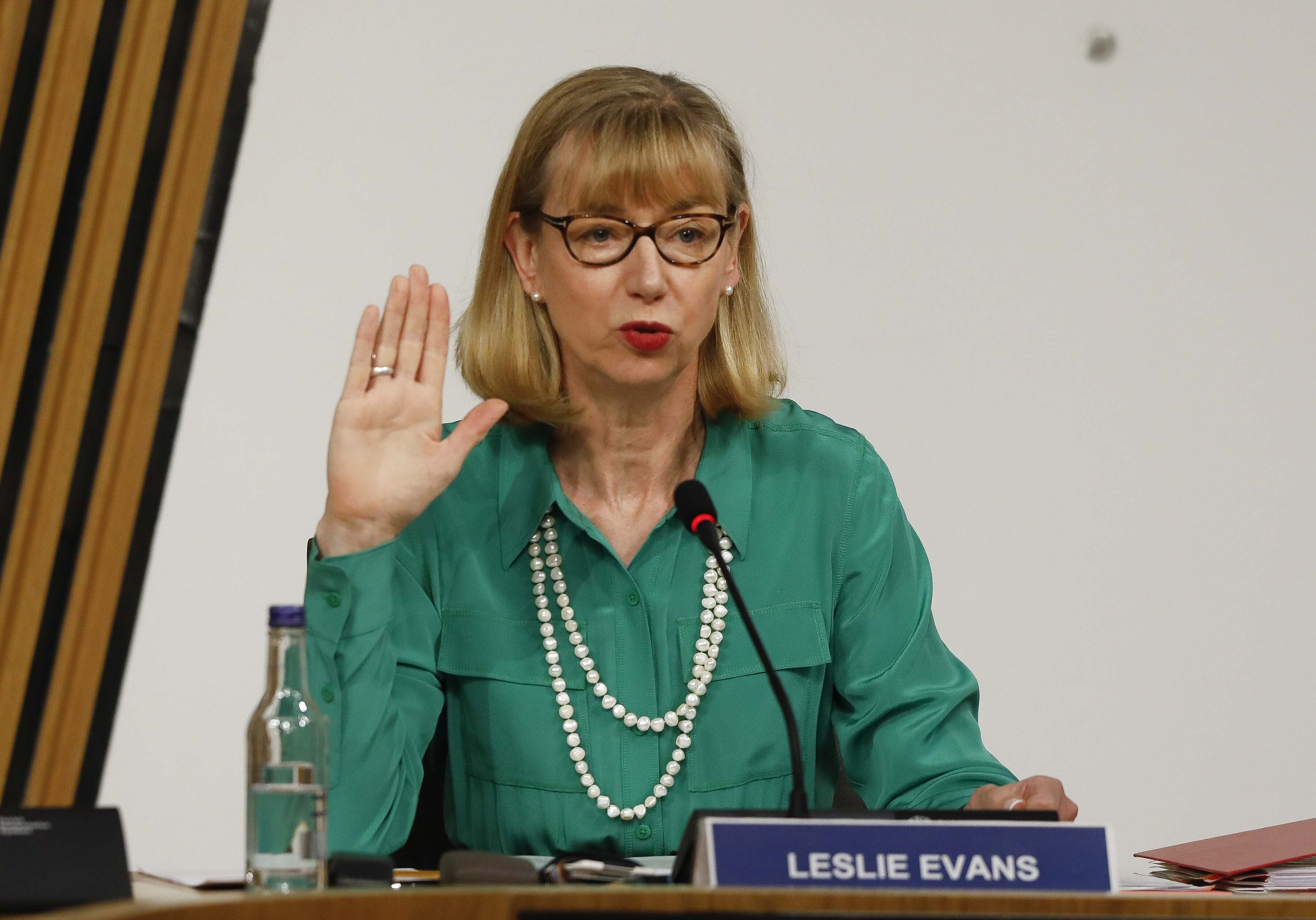 The Finance and Public Administration Committee wanted to speak to Leslie Evans (Andrew Cowan/Scottish Parliament/PA)