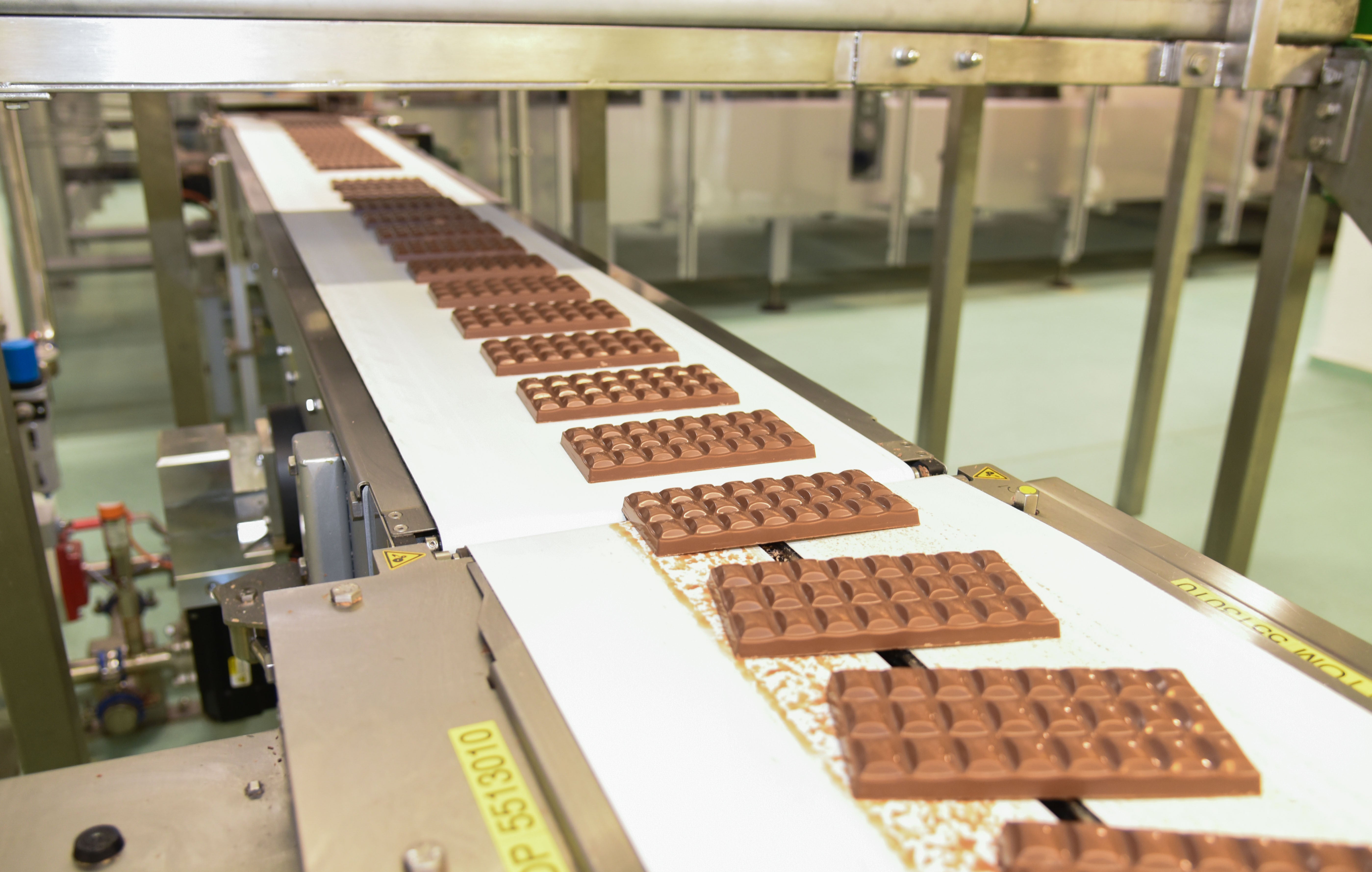 Chocolate being made in the Bournville factory. Owner Mondelez is “scaling back” its Russian business (Marie Hill/PA)