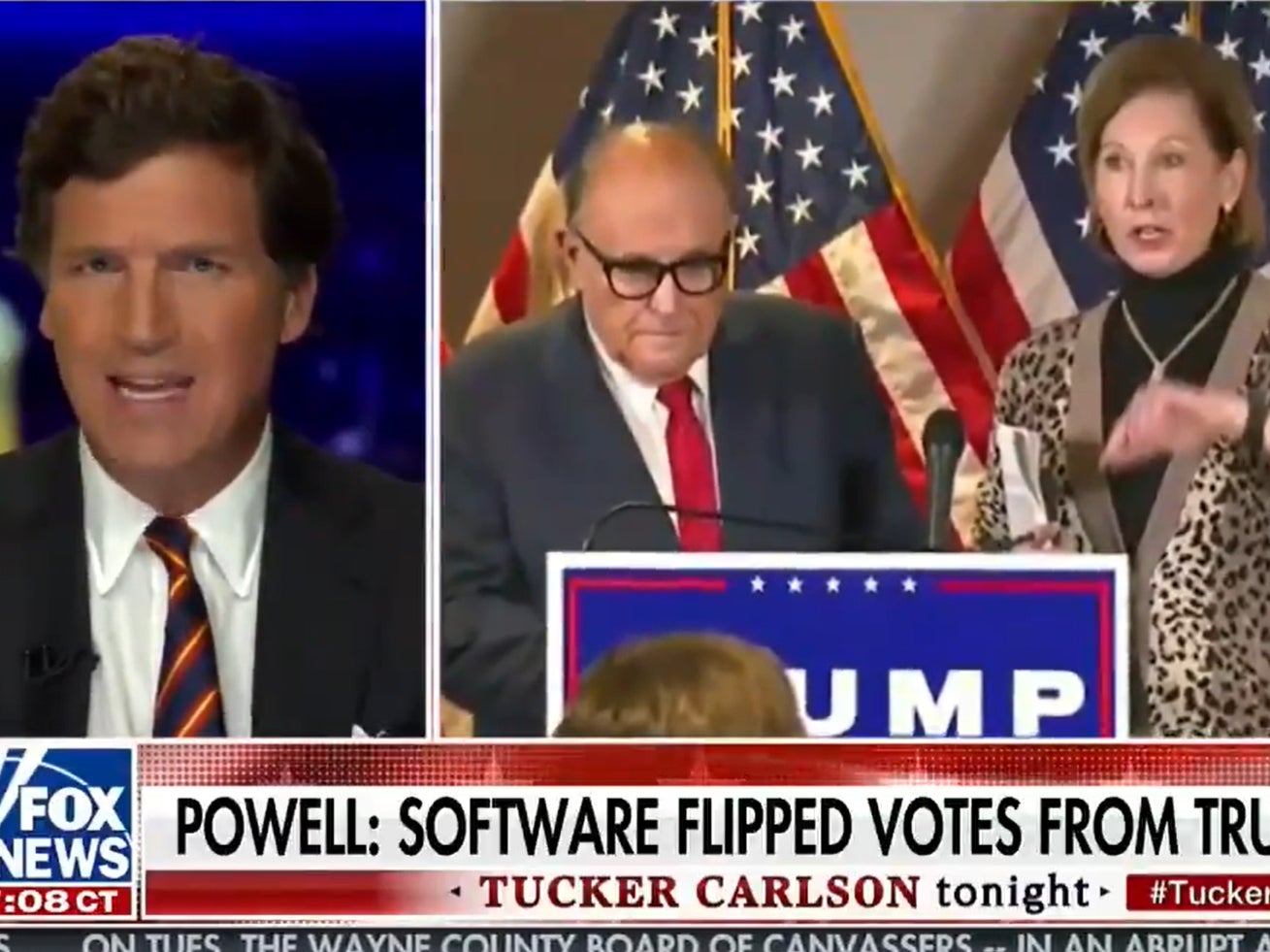 Tucker Carlson takes on Sidney Powell