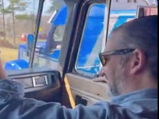 Ted Cruz visits DC trucker ‘People’s Convoy’ protesters and rides shotgun in semi: ‘Your voice is being heard’