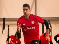 Manchester United defender Raphael Varane fit for Tottenham clash