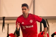 Manchester United defender Raphael Varane fit for Tottenham clash