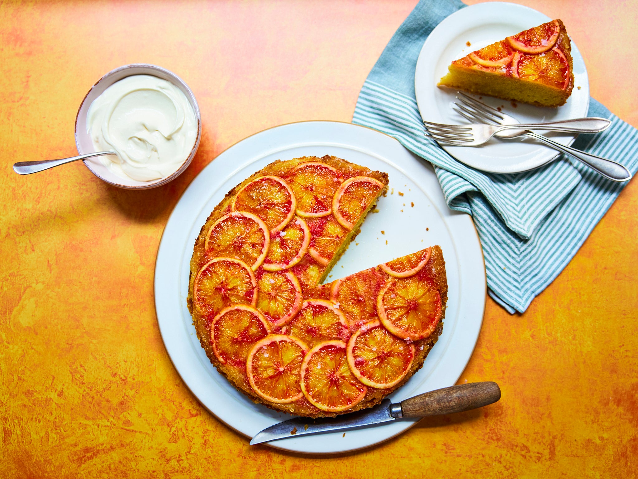 Blood orange olive oil cake is a real showstopper dessert