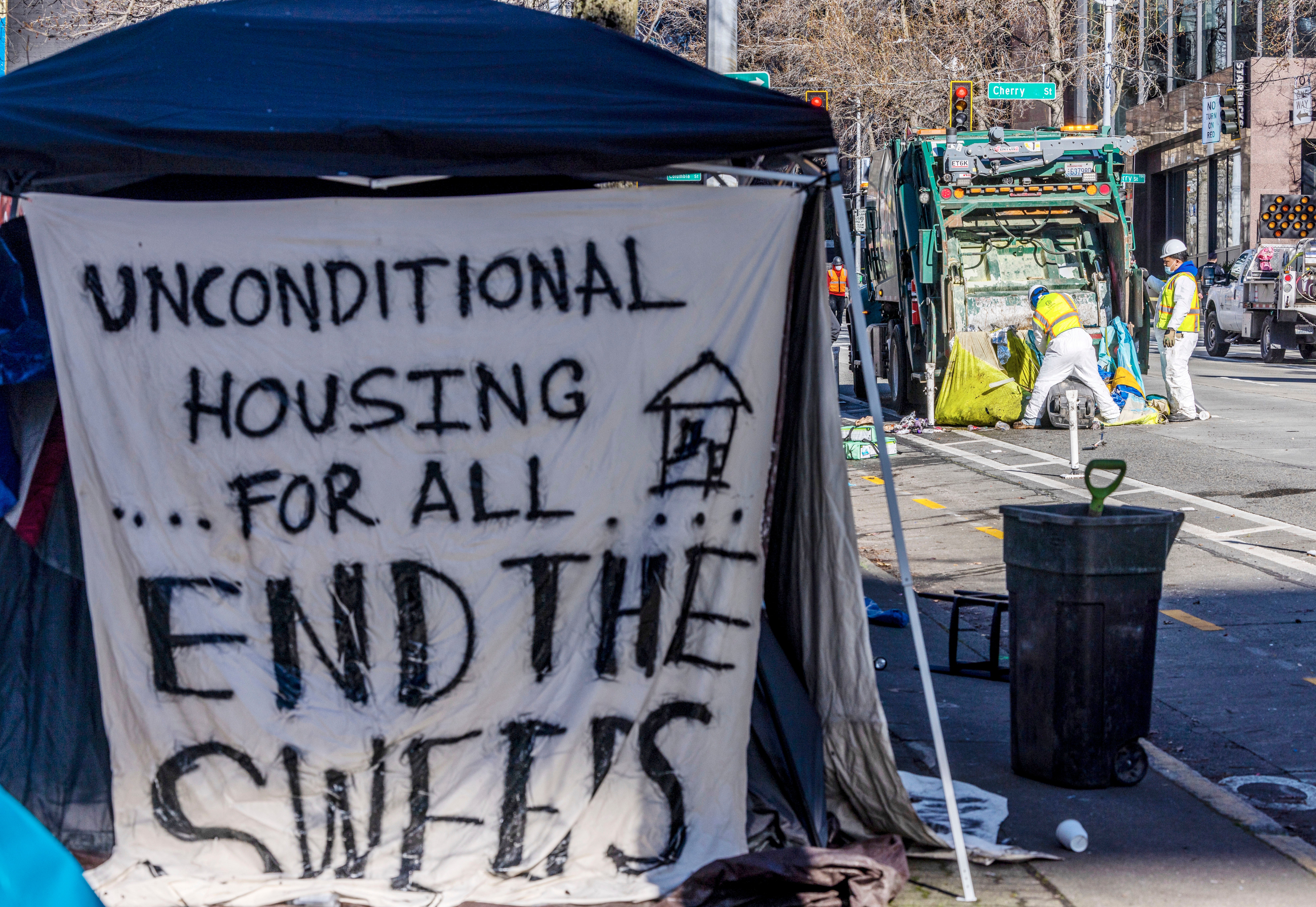 Homeless Camps Liberal Crackdown