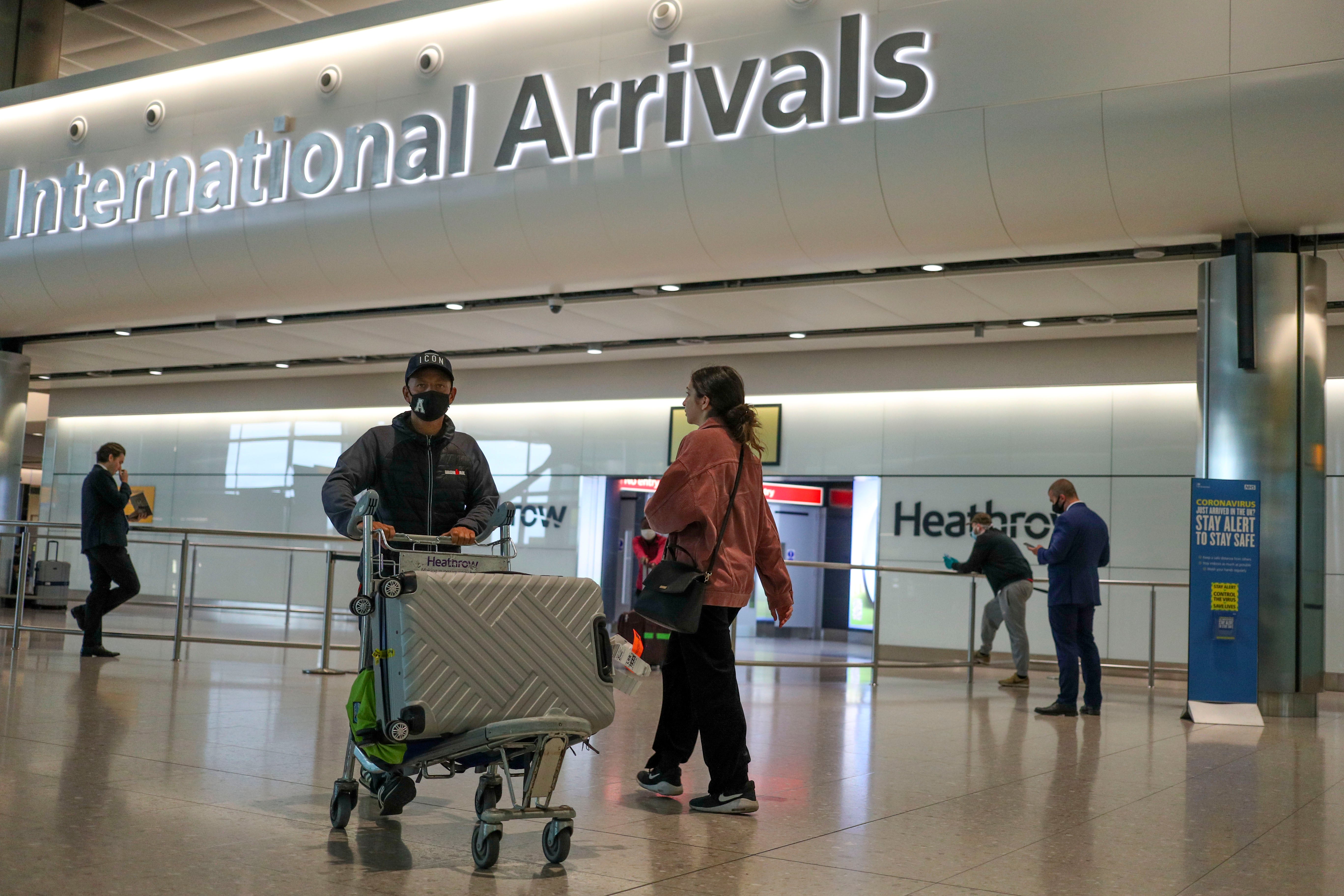 Heathrow’s passenger numbers remained nearly 50% down on pre-pandemic levels last month (Steve Parsons/PA)