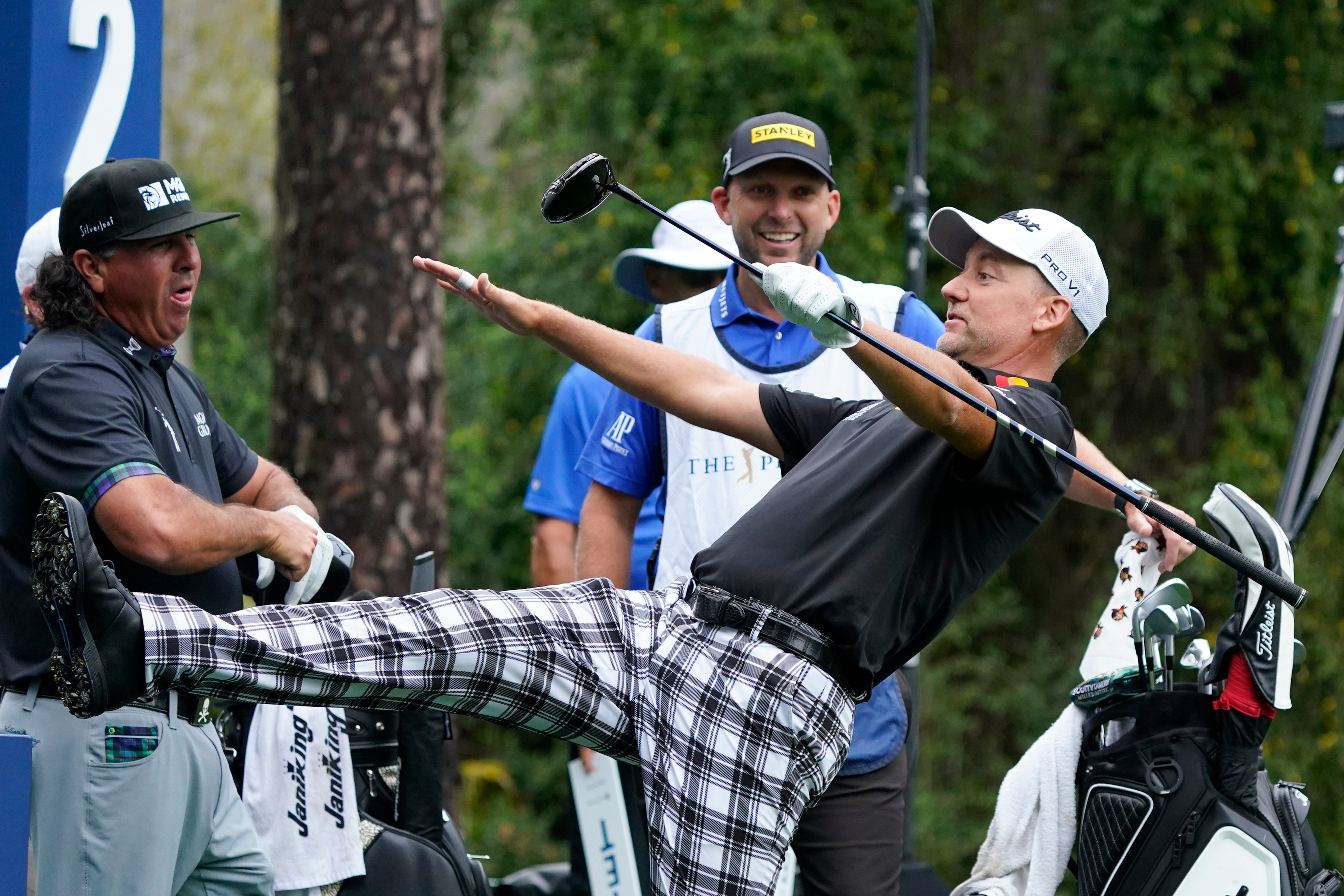 Ian Poulter was in crowd-pleasing form at Sawgrass (Lynne Sladky/AP)